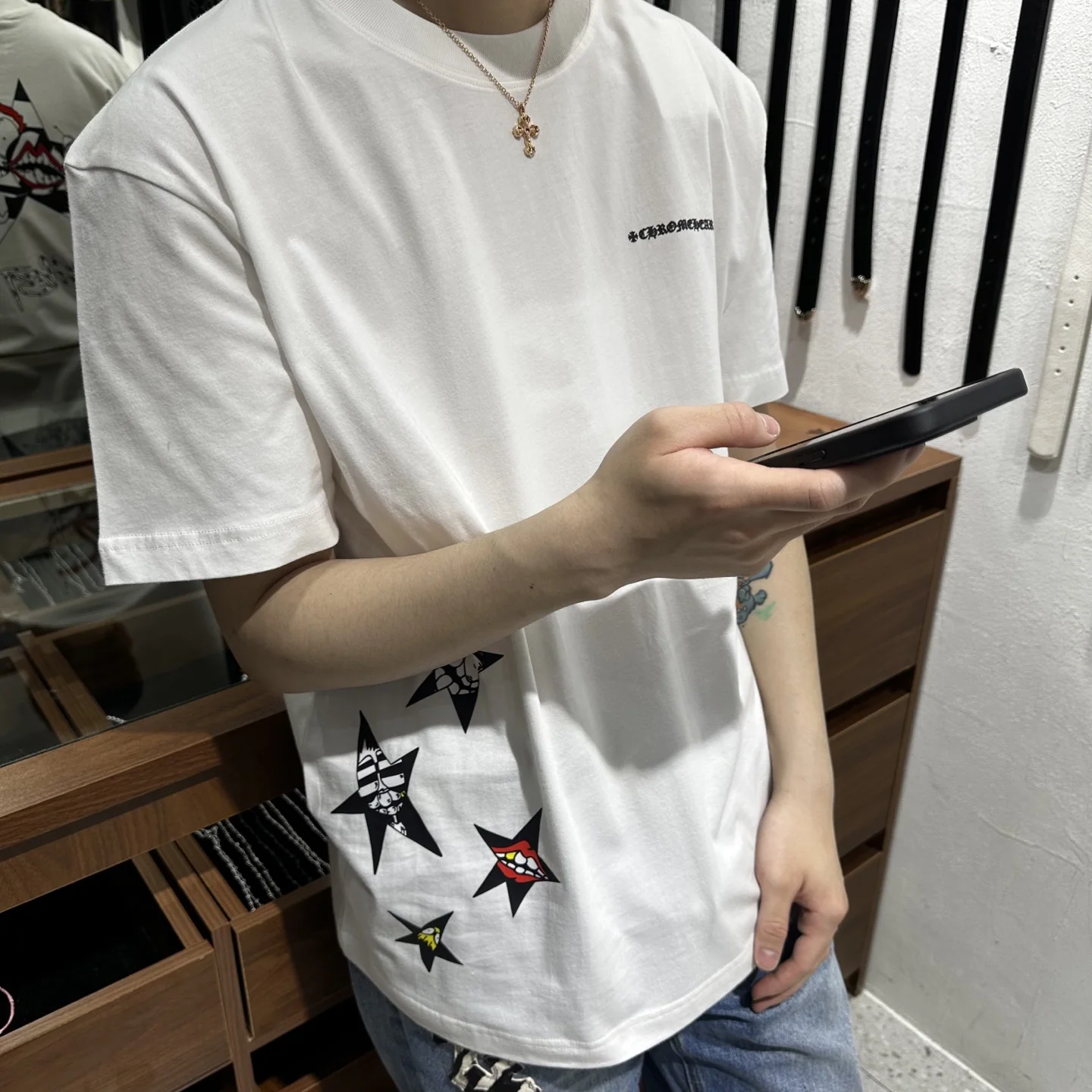 크롬하츠 남성 반소매 티셔츠 상세 이미지 8