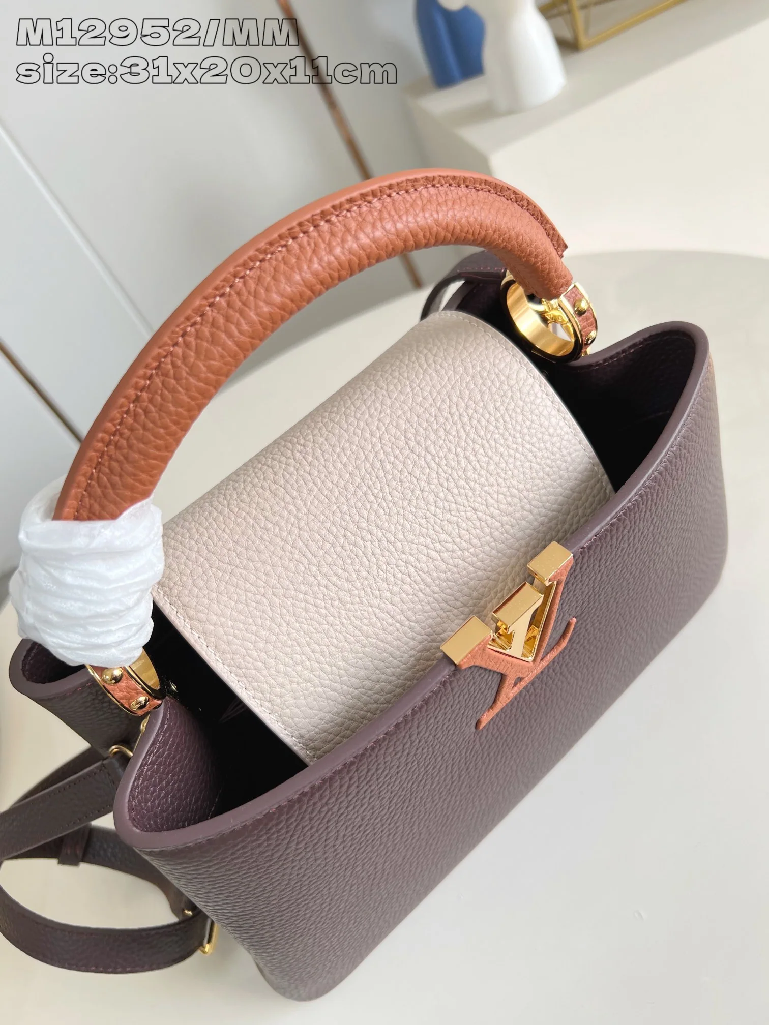 루이비통 카푸신 미디엄 브라운 가방 M12952 상세 이미지 6