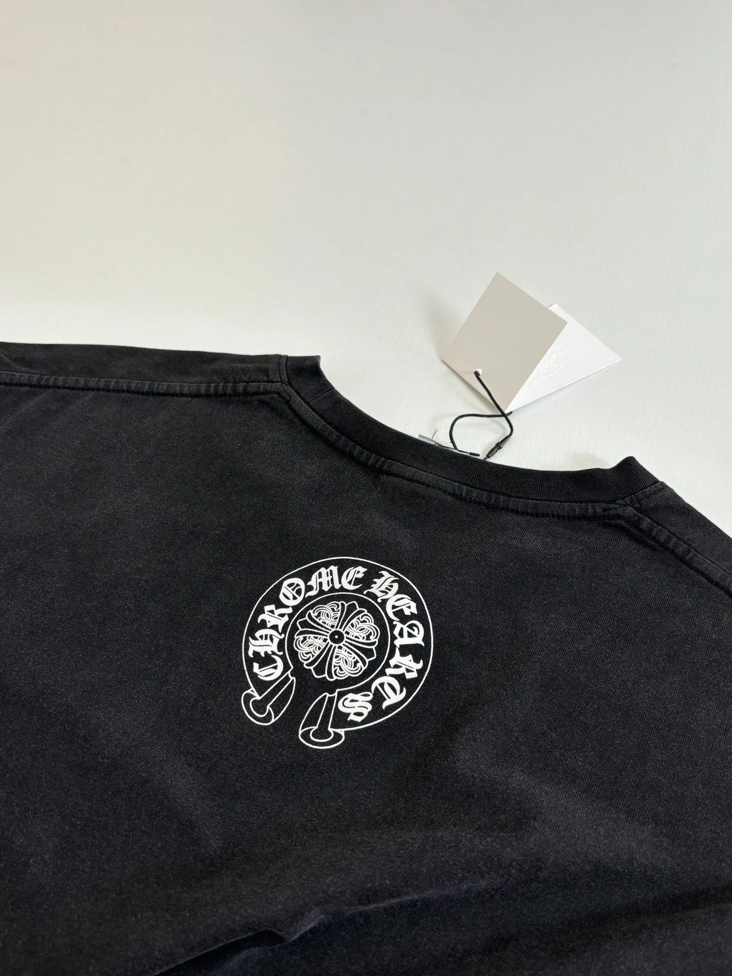 크롬하츠 빈티지 프린트 코튼 긴팔 티셔츠 상세 이미지 7