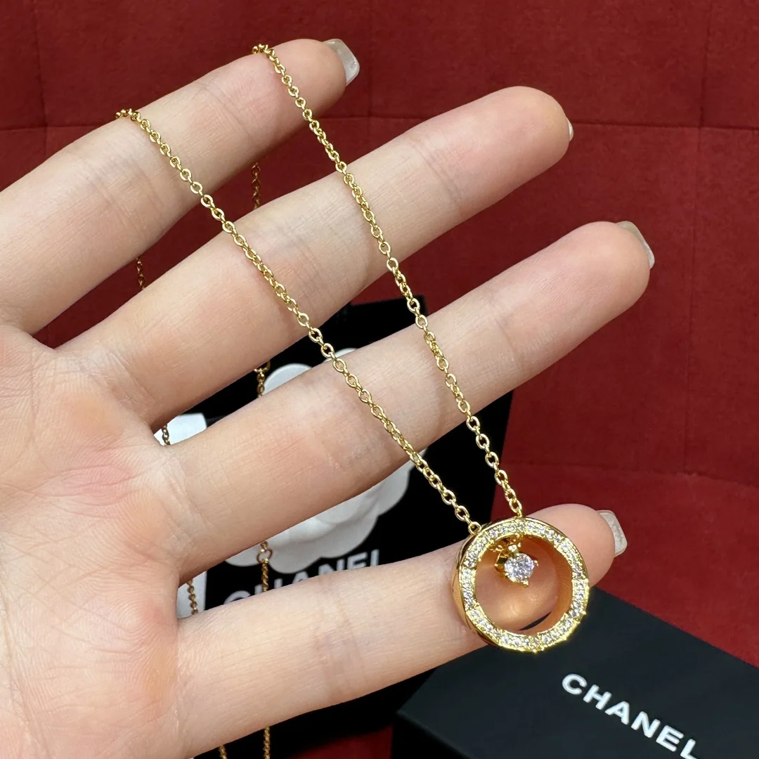 샤넬 코코 크러시 다이아몬드 장식 링 목걸이 178429