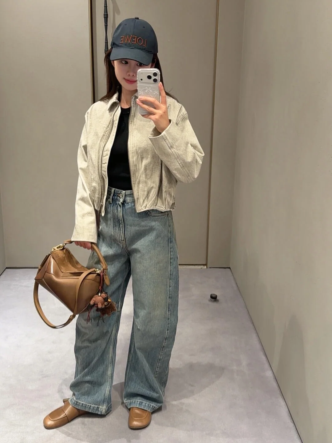 로에베 타이다이 데님 플리츠 자켓 26 SS 상세 이미지 9