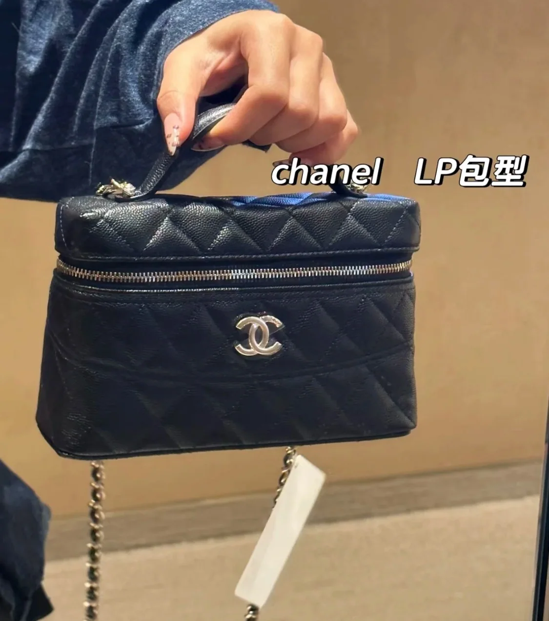 샤넬 블랙 골드 체인백 가방 상세 이미지 7