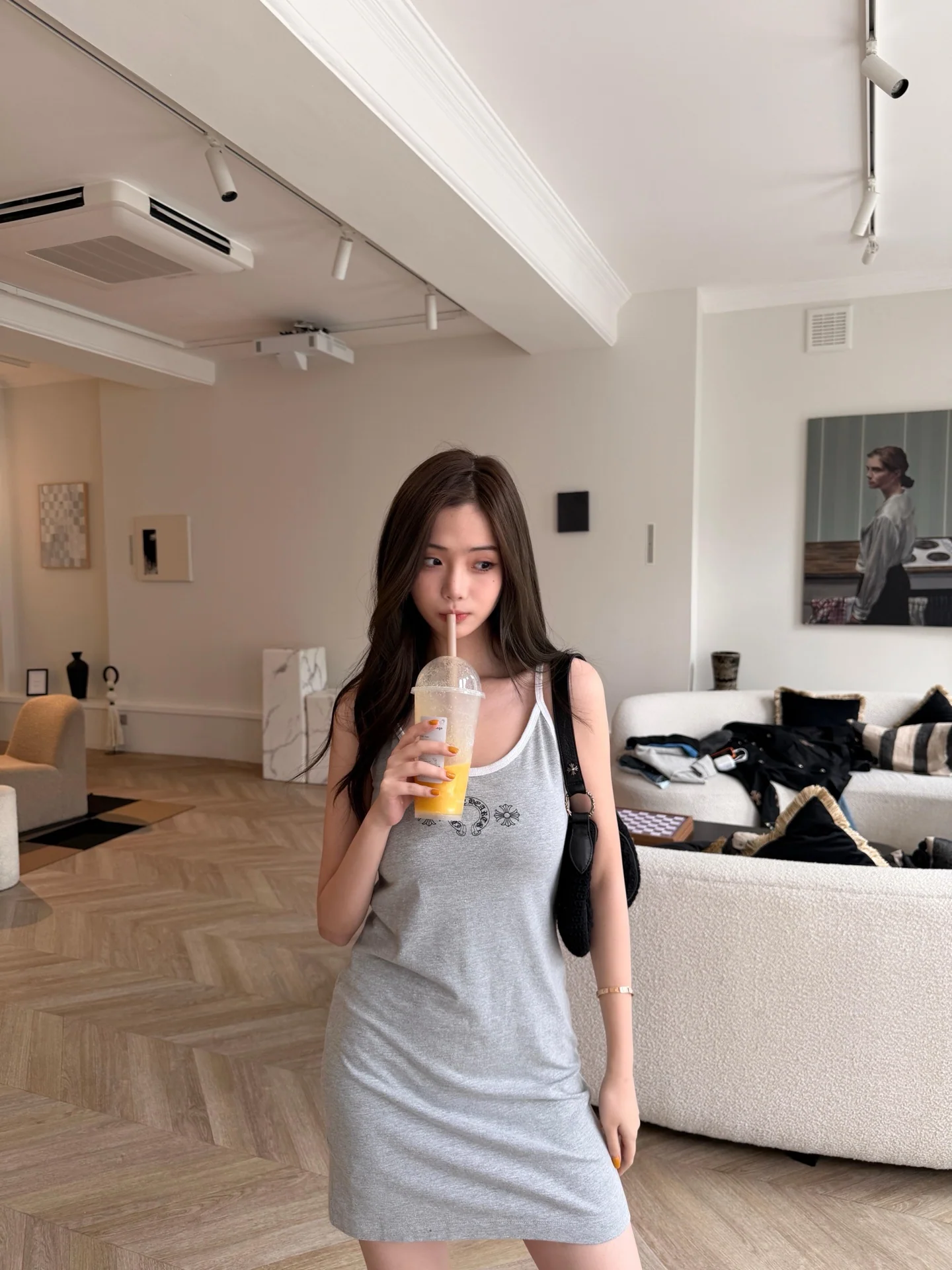 크롬하츠 홀스슈 스크롤 프린트 여성 반팔 티셔츠 상세 이미지 21