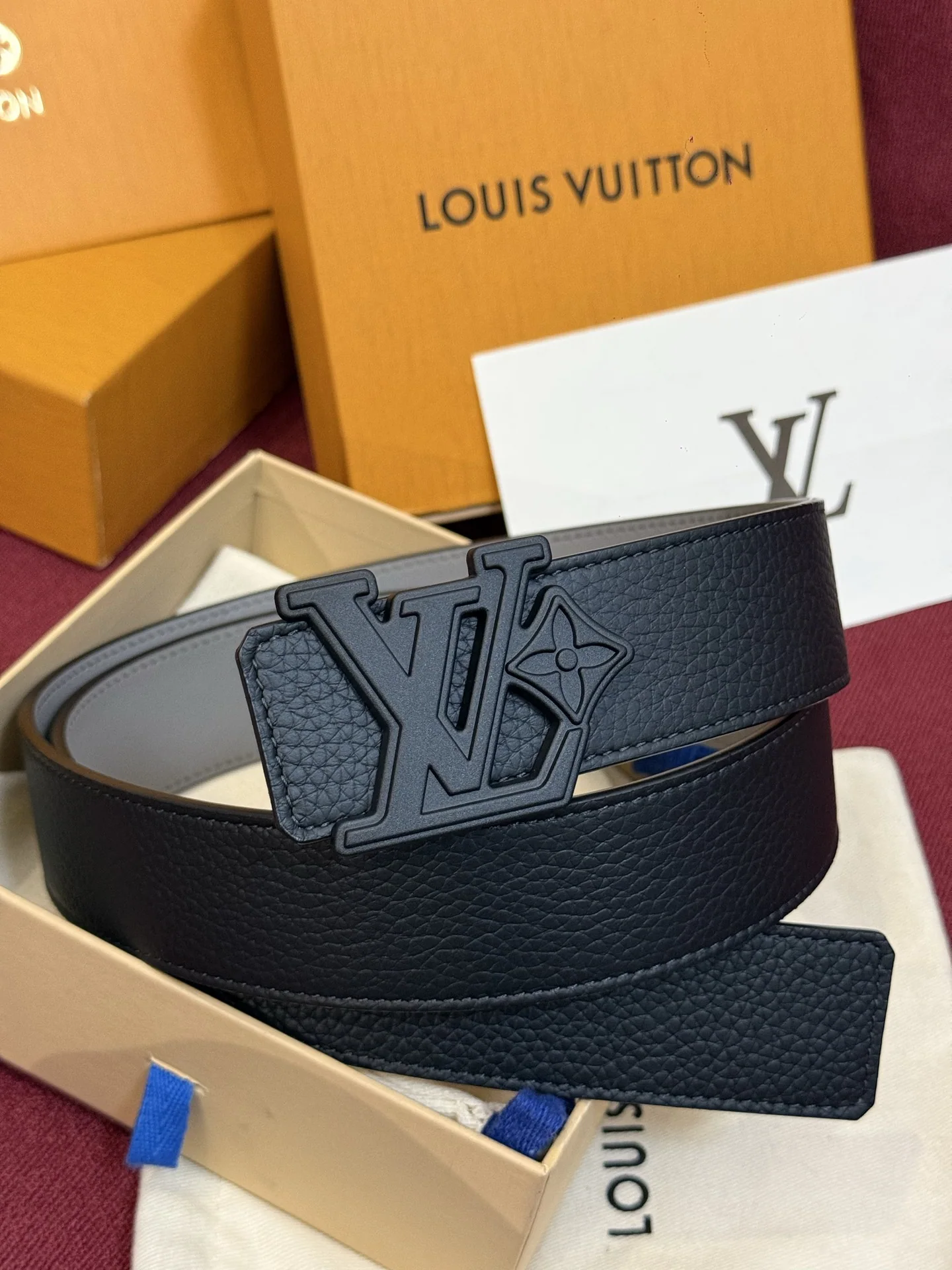 루이비통 다미에 LV 리버시블 벨트 상세 이미지 6