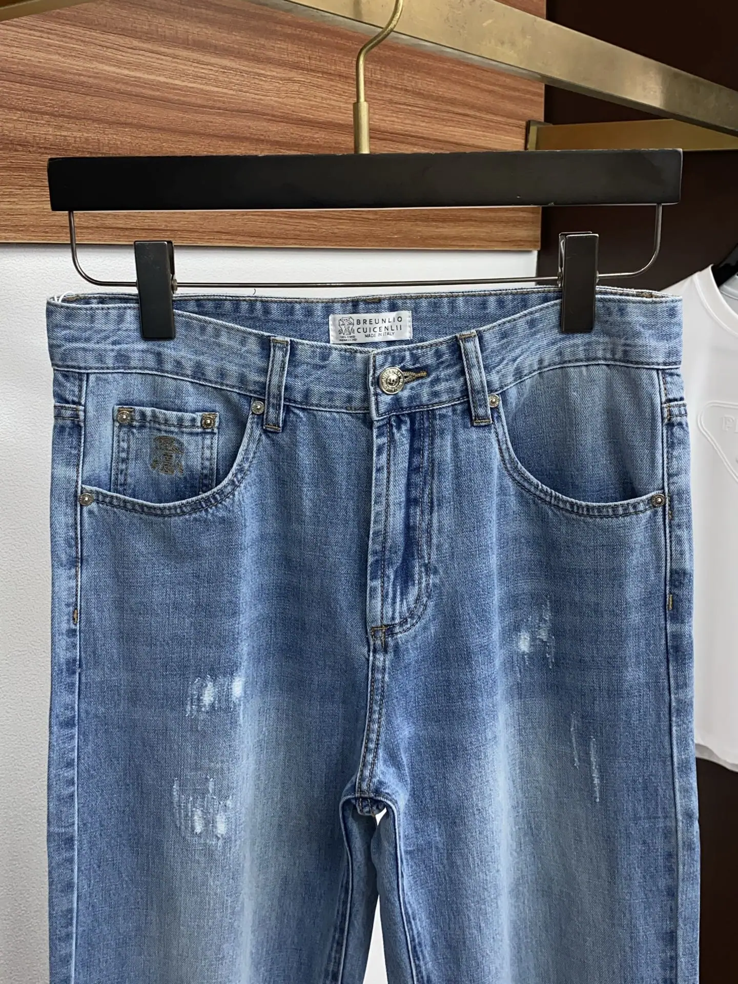 브루넬로쿠치넬리 남성 스트레치 데님 바지 상세 이미지 3