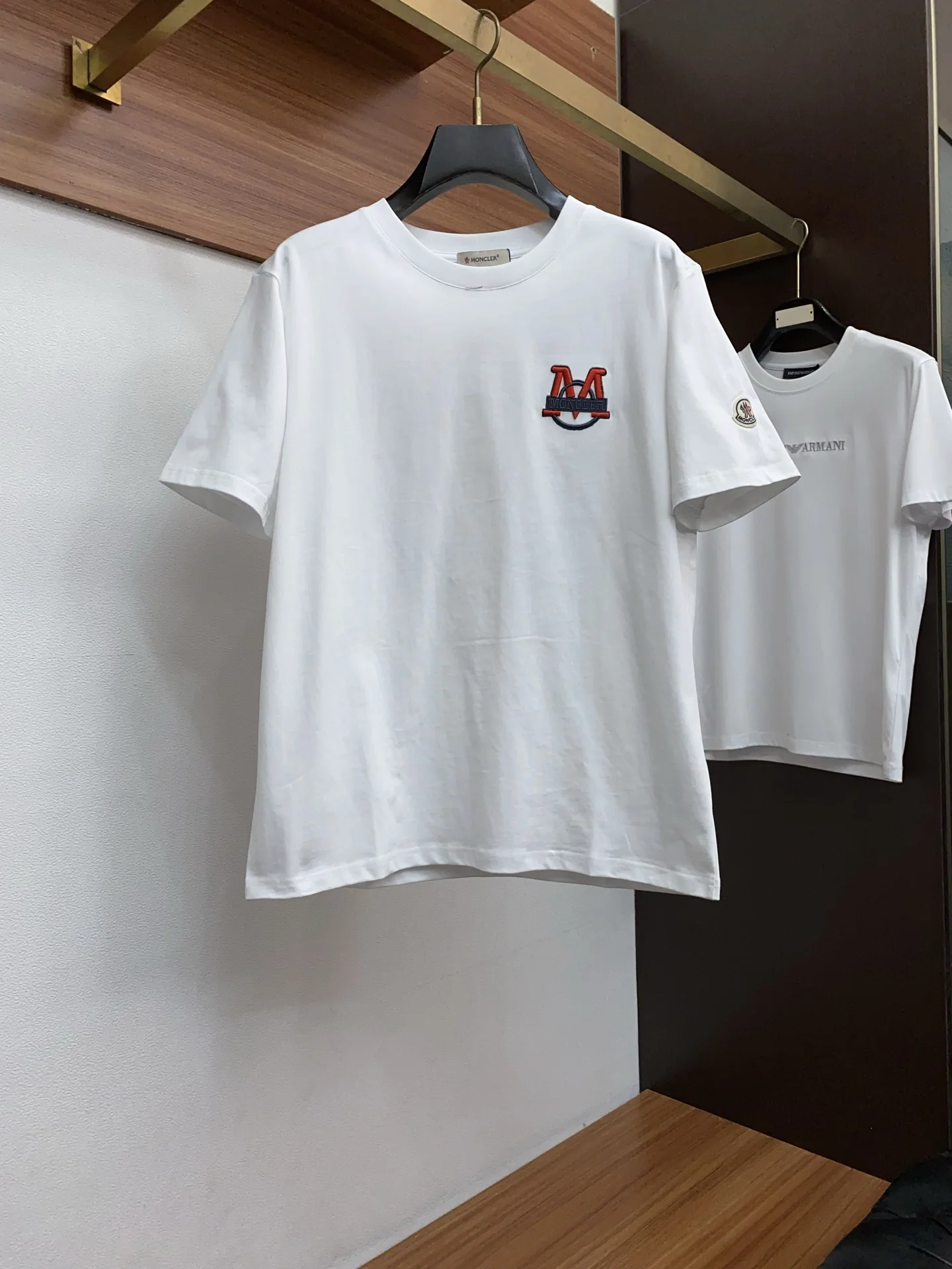 몽클레어 26 SS 봄/여름 신상품 순면 크루넥 반팔 상세 이미지 1