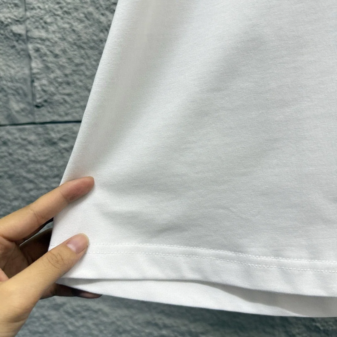 에르메스 보트 프린트 코튼 반팔 티셔츠 남성용 상세 이미지 9