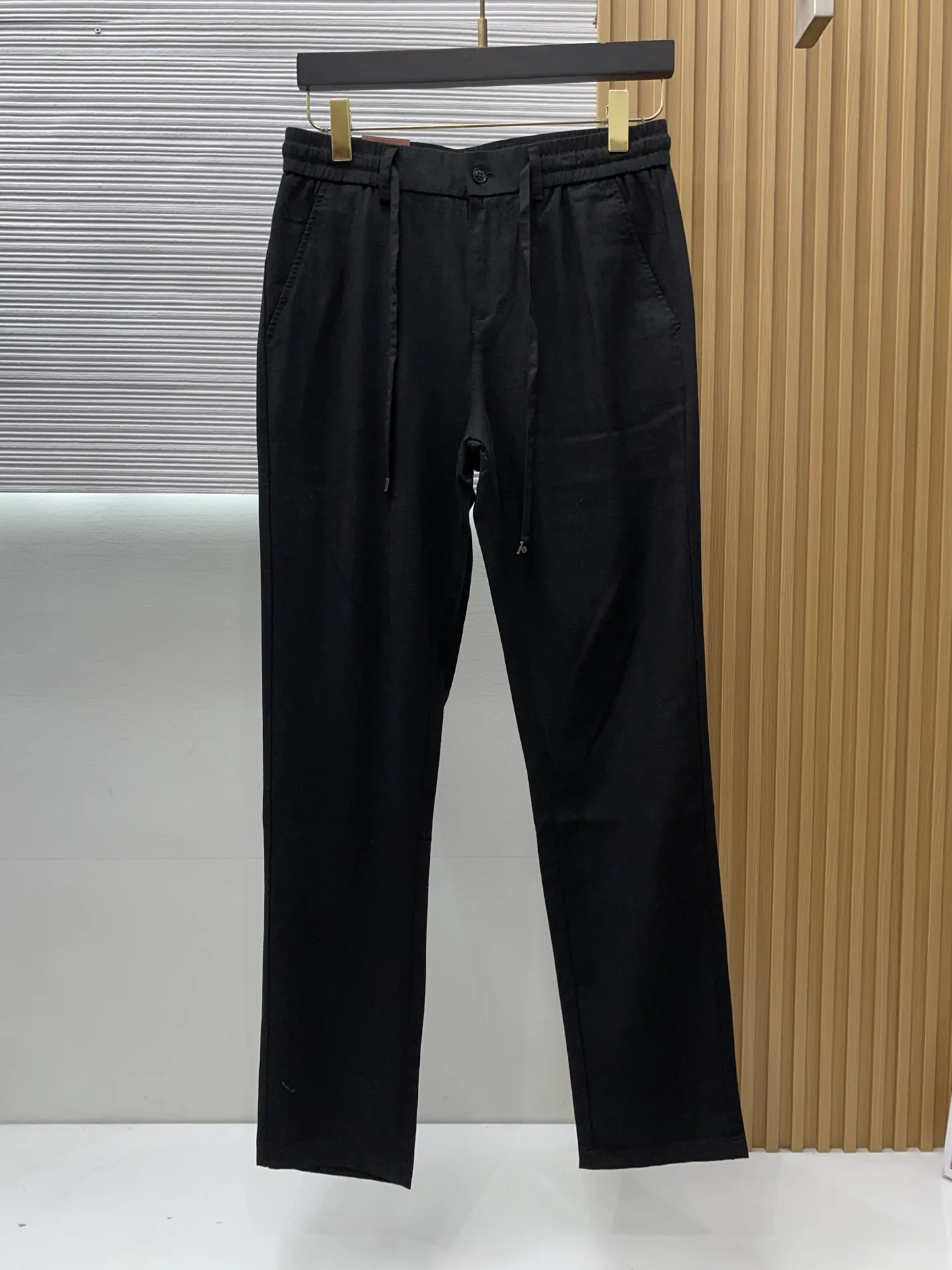 로로피아나 린넨 코튼 혼방 남성 바지 2026 SS 상세 이미지 2
