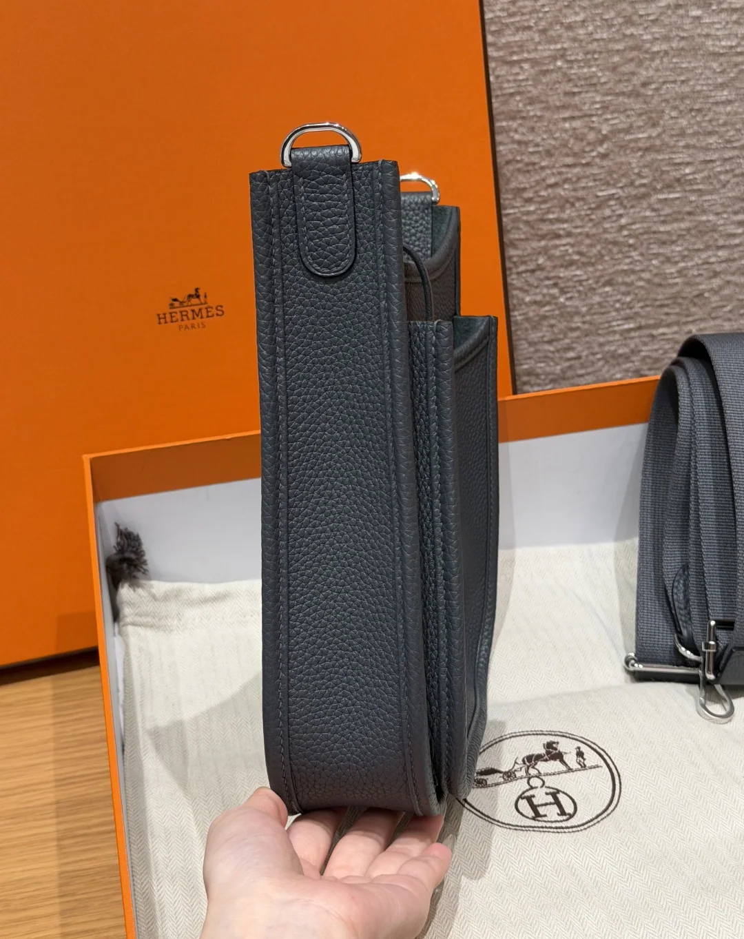 에르메스 에블린 23 미스티 그레이 가방 상세 이미지 4