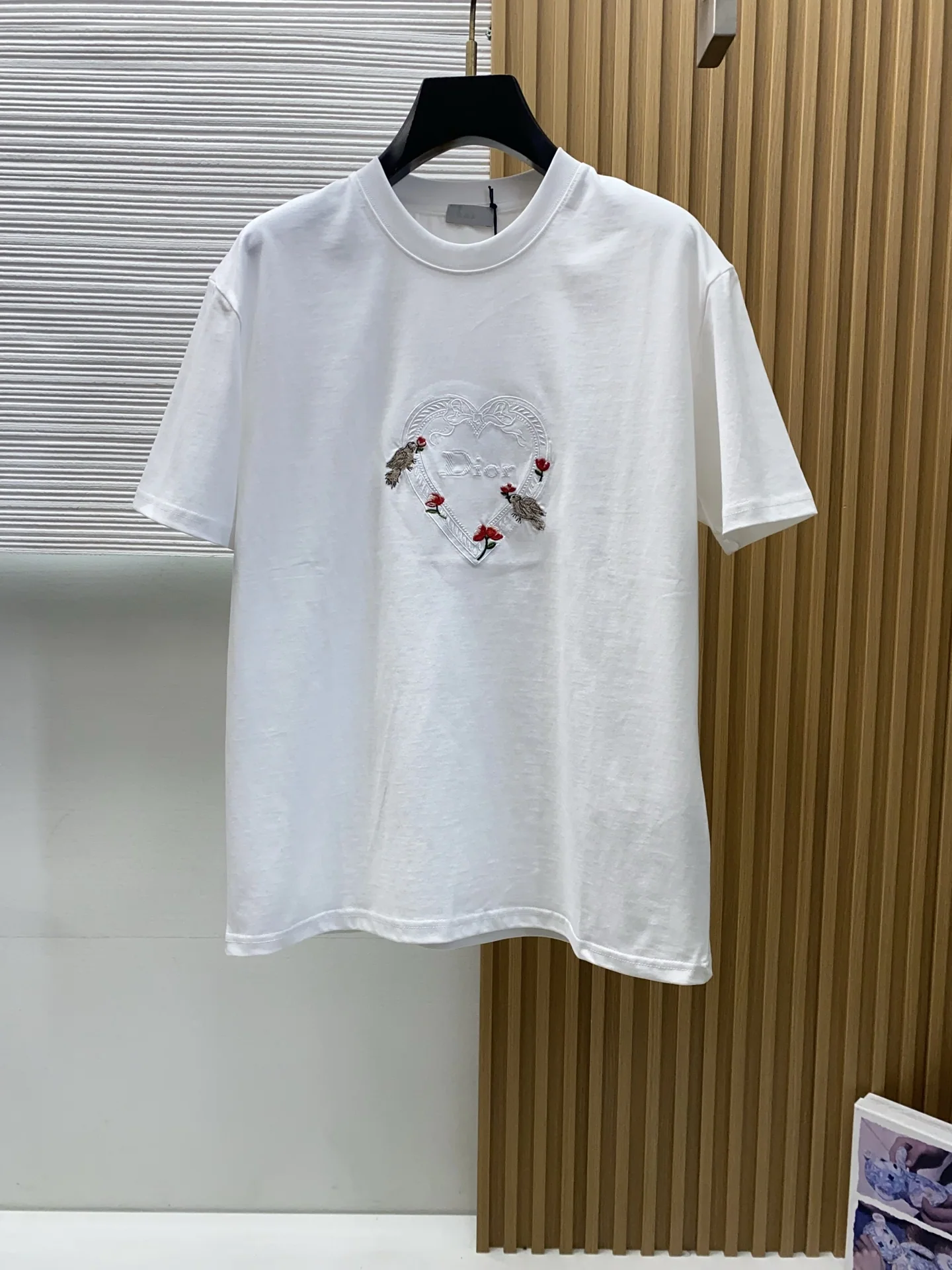 디올 코튼 라운드넥 남성 반팔 티셔츠 상세 이미지 1
