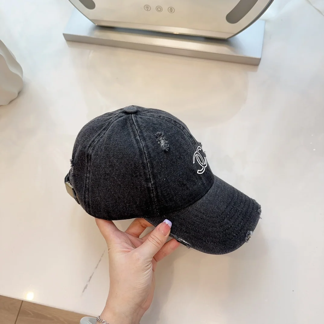 샤넬 데님 데미지 베이스볼 모자 상세 이미지 2