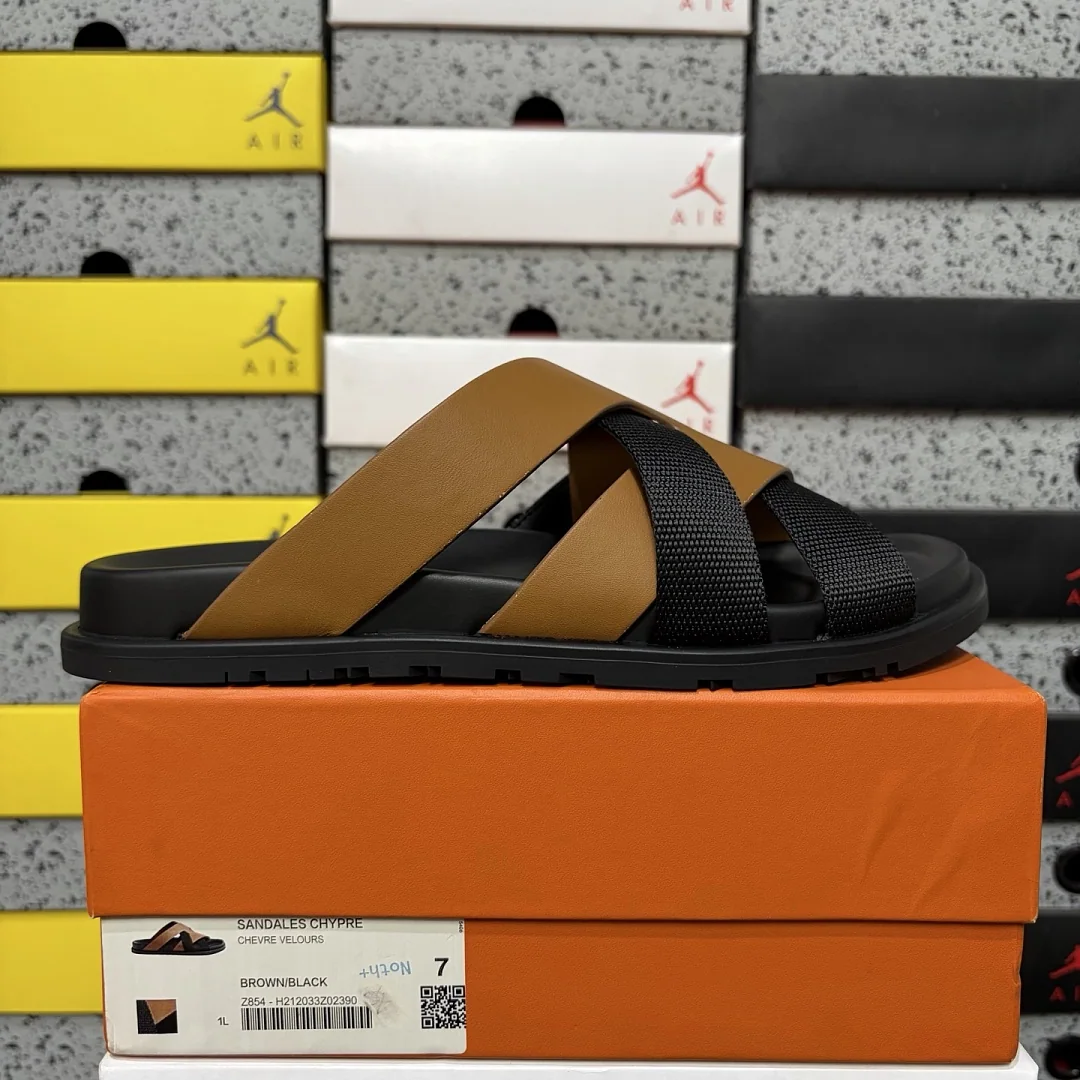 에르메스 [YX] 블랙 205760 Hermes Chypre Sandal