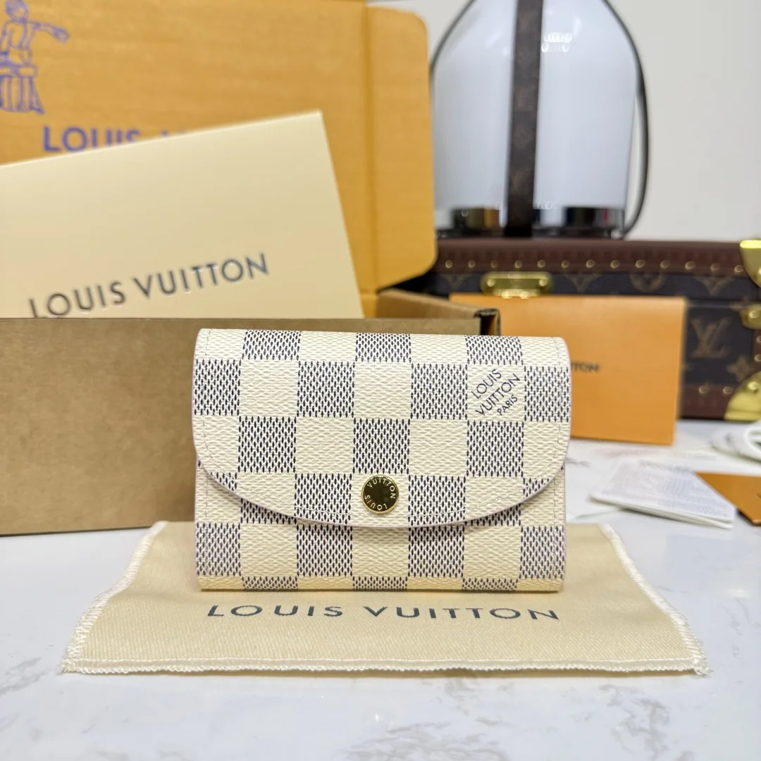 루이비통 포르트모네 로자리 컴팩트 지갑 148424
