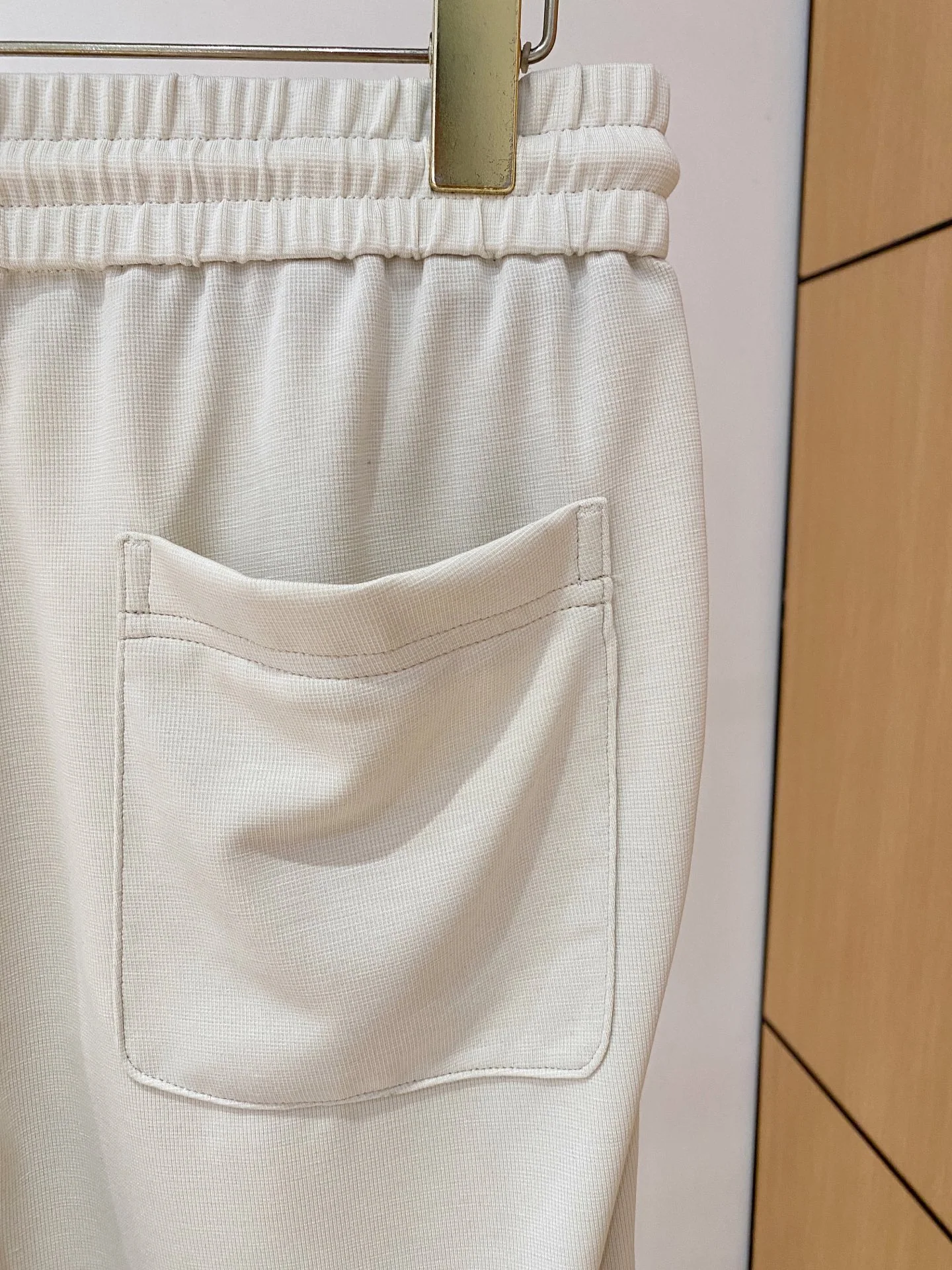 브루넬로쿠치넬리 에어리 라이스 그레인 체크 남성 바지 상세 이미지 8