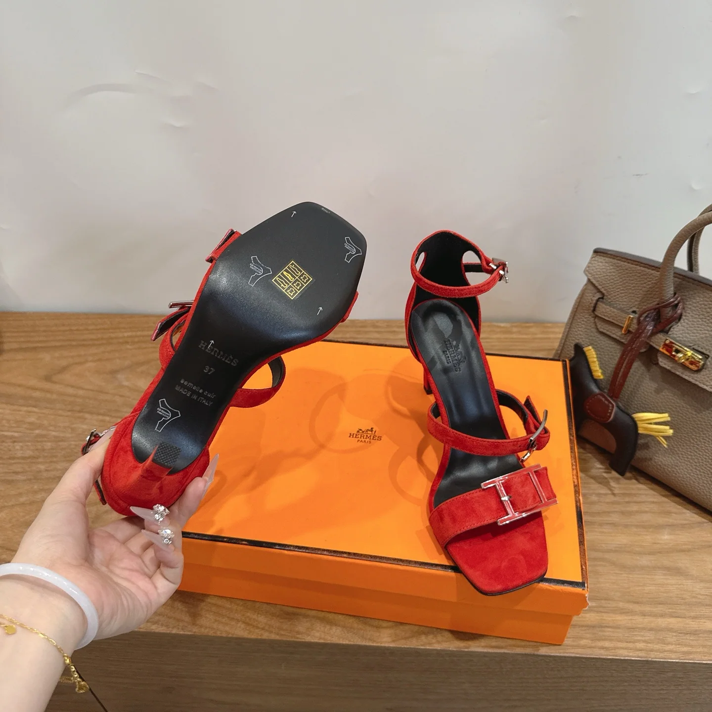 에르메스 카프스킨 여성용 신발 상세 이미지 9