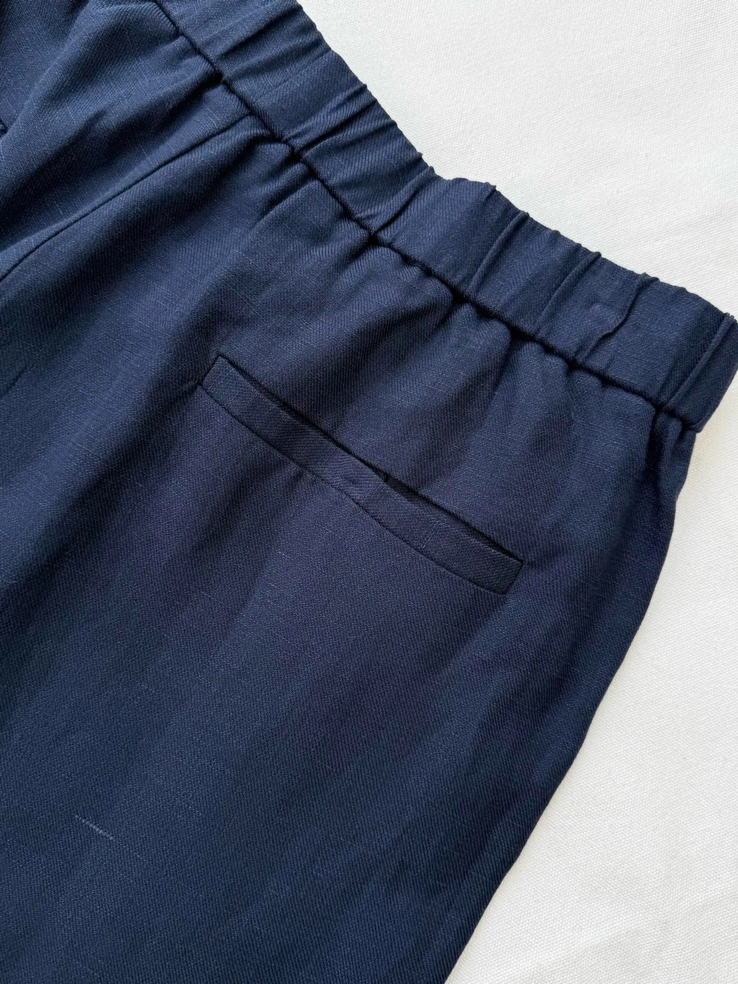 로로피아나 줄리오 고무 허리 캐주얼 린넨 바지 상세 이미지 6