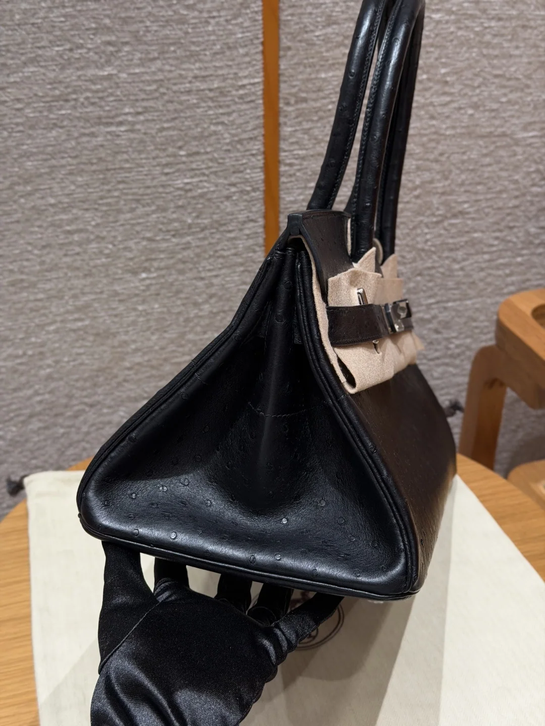 에르메스 KK 타조 가죽 버킨 숄더백 42 cm 상세 이미지 5