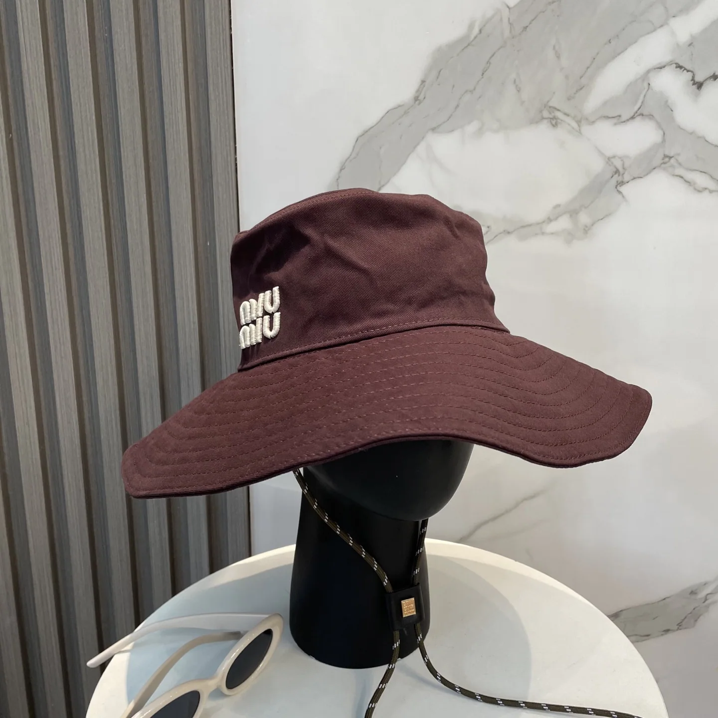 미우미우 버킷 햇 모자 상세 이미지 1