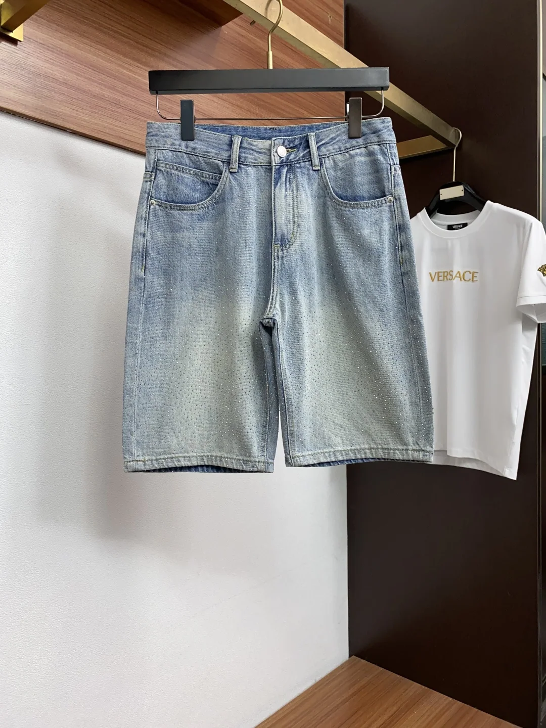 루이비통 데님 남성 반바지 143267