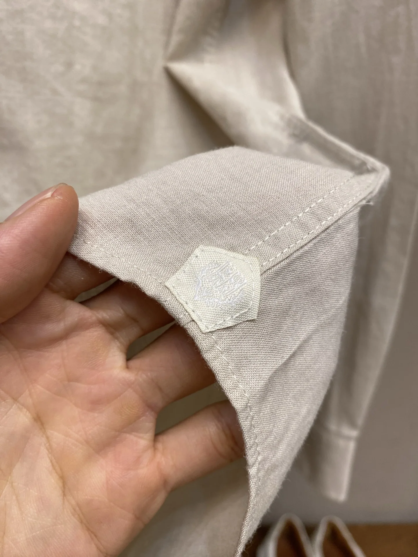 로로피아나 린넨 혼방 남성 긴팔 셔츠 상세 이미지 6