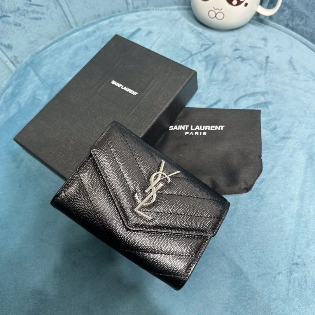 생로랑 캐비어 가죽 YSL 로고 지갑 상세 이미지 9