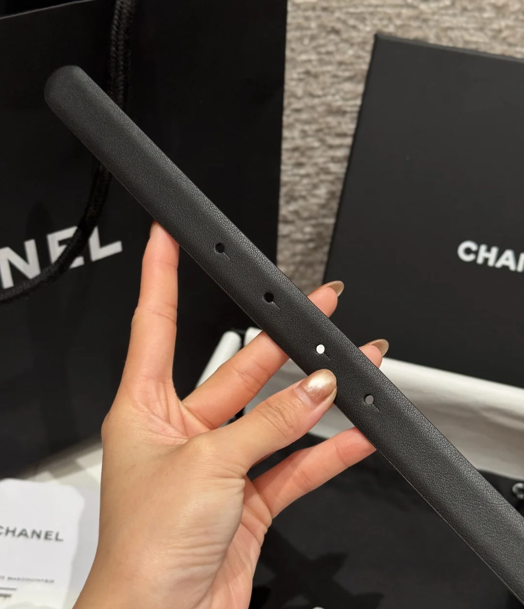 샤넬 타임리스 클래식 더블 C 카프스킨 벨트 상세 이미지 7