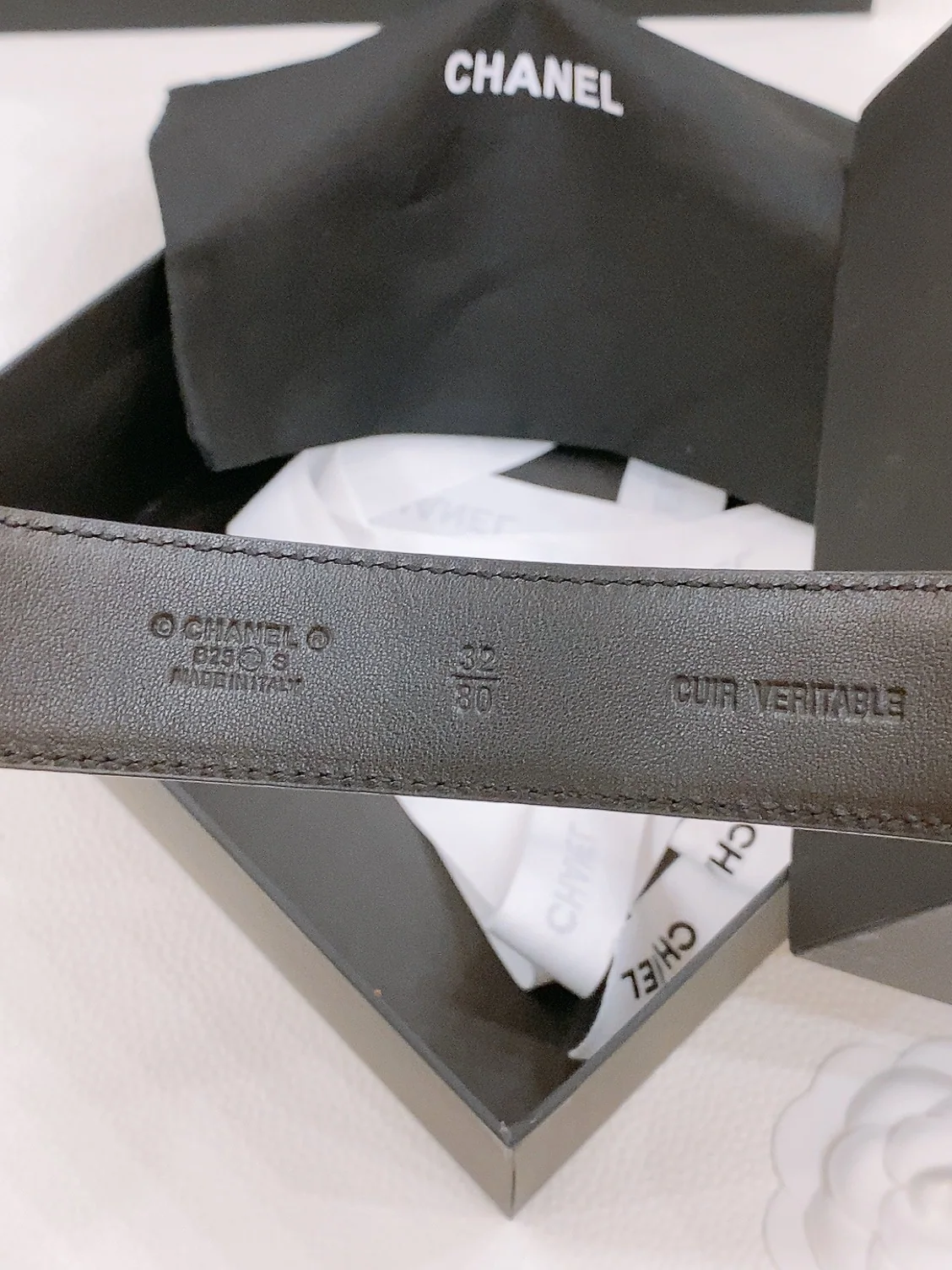 샤넬 더블 C 램스킨 가죽 벨트 상세 이미지 6