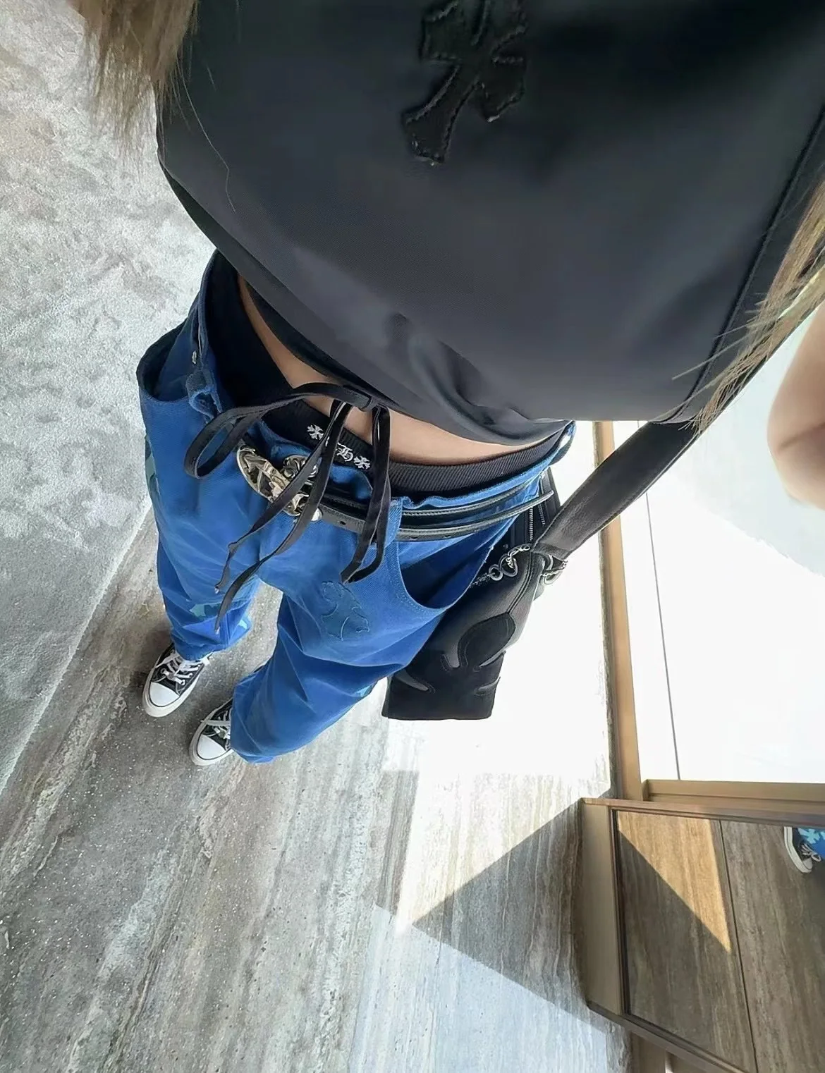크롬하츠 산스크리트어 프린트 여성 스포츠 언더웨어 세트 상세 이미지 30