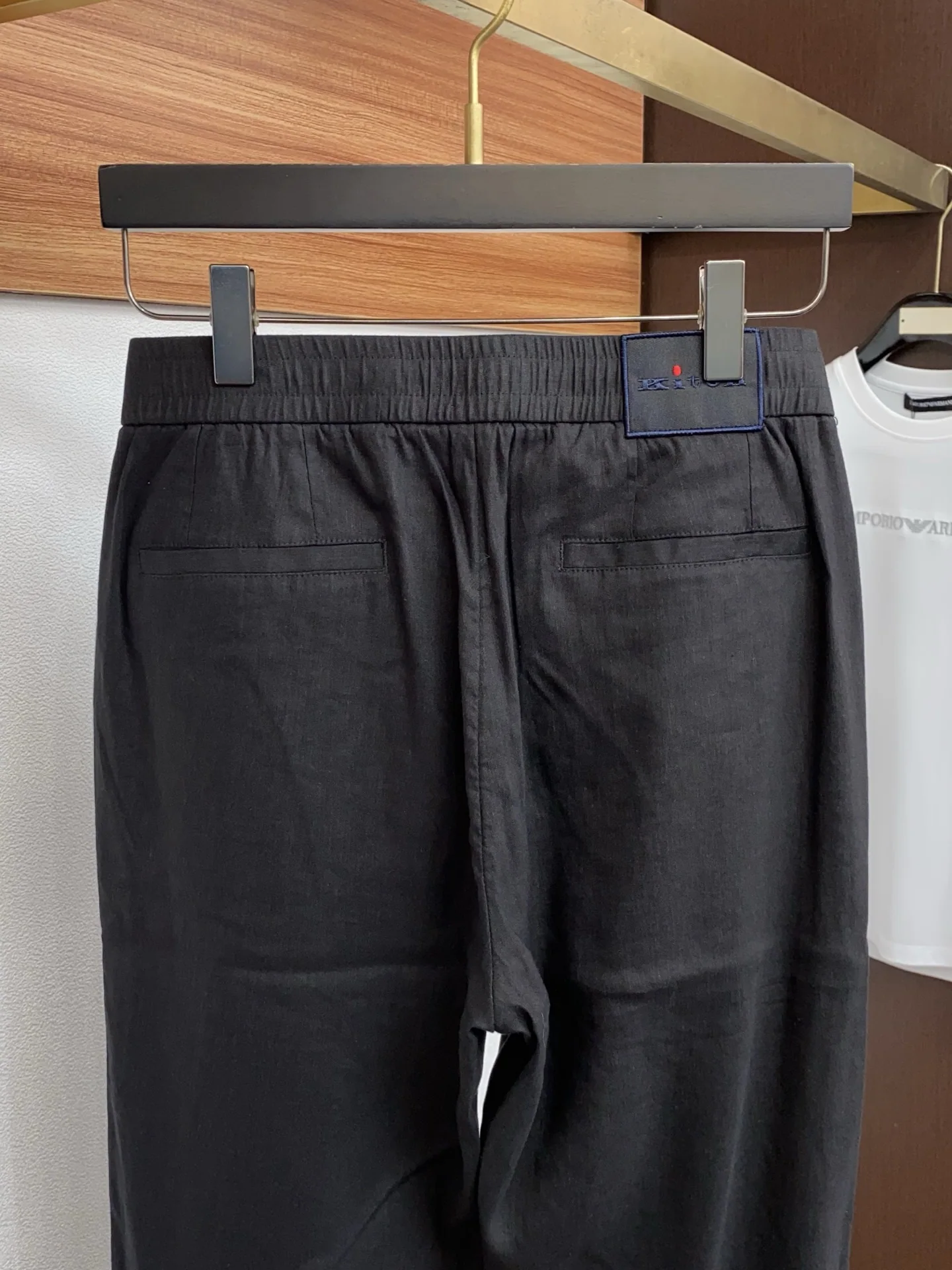 키톤 면 마 혼방 캐주얼 남성 바지 상세 이미지 9