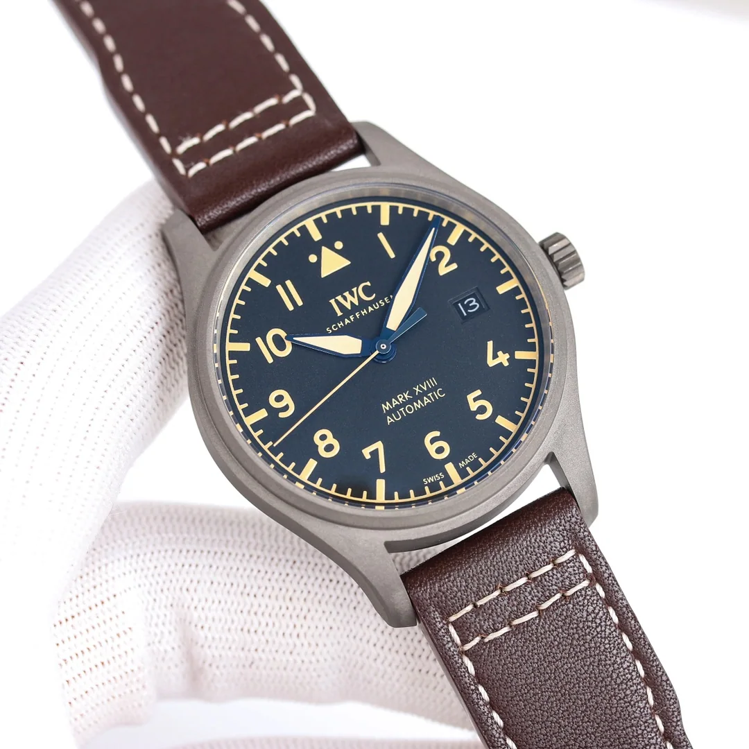 IWC 파일럿 마크 XVIII 티타늄 시계 IW327006 42502