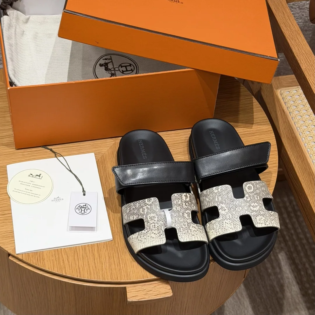 에르메스 도마뱀 가죽 세컨드 앵클 슈즈 156749