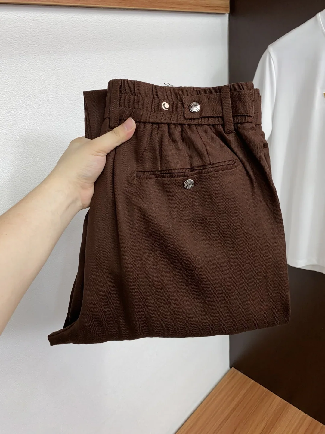 로로피아나 남성 린넨 스트레이트 바지 156169