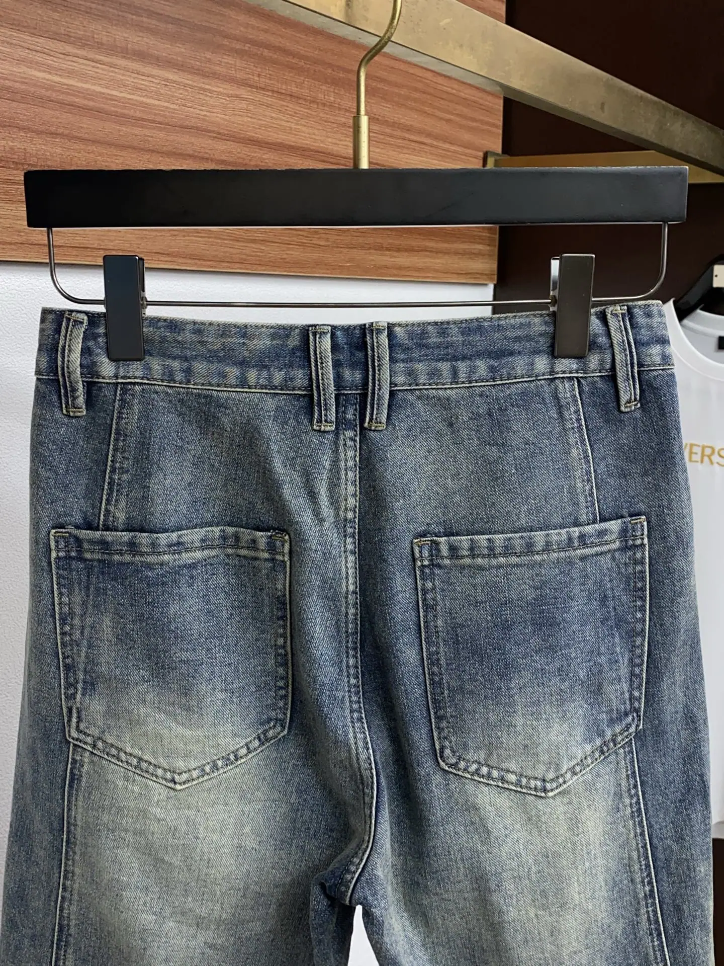 루이비통 데님 스트레이트 남성 반바지 상세 이미지 10