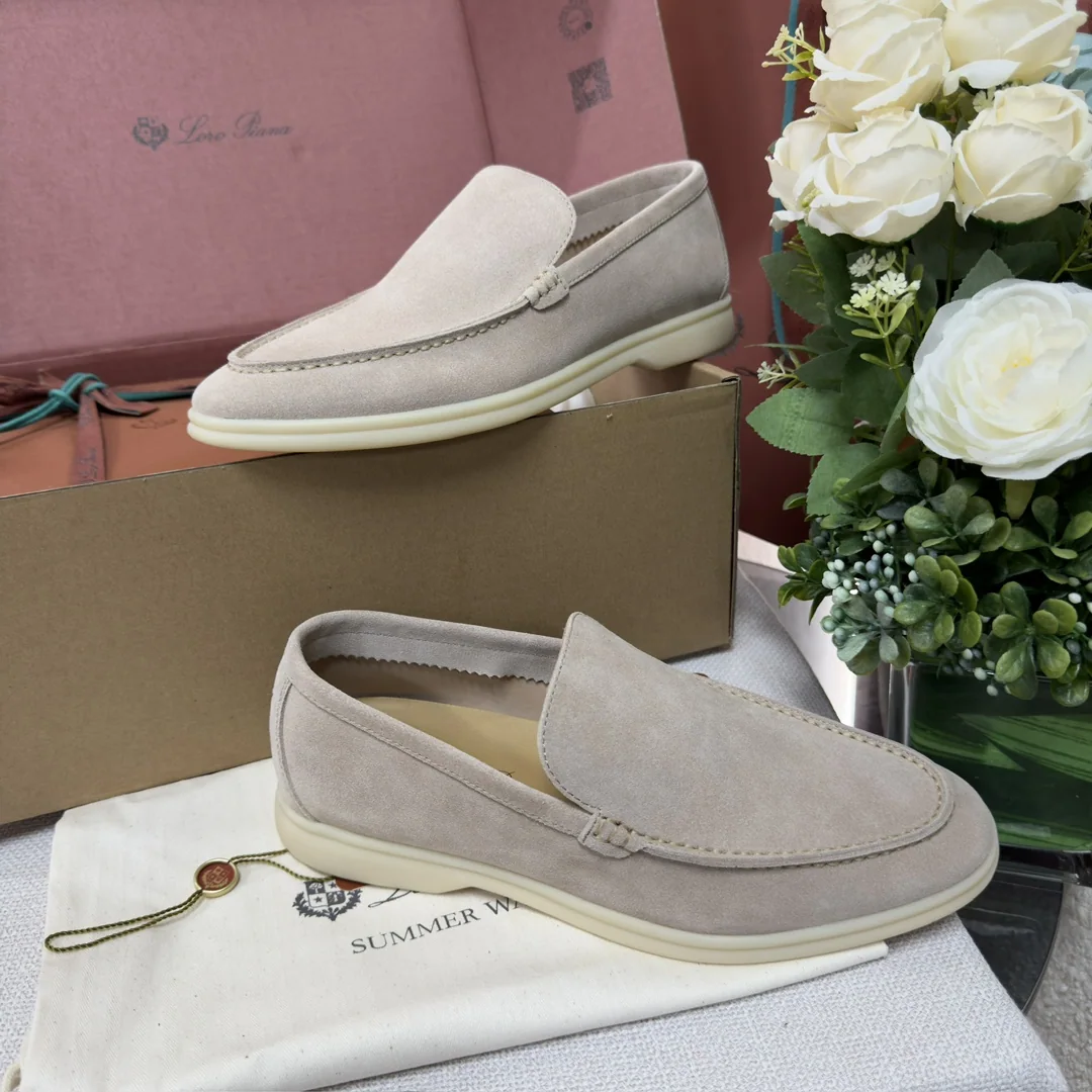 로로피아나 LPSummer Walk 남성용 화이트 로퍼 상세 이미지 9
