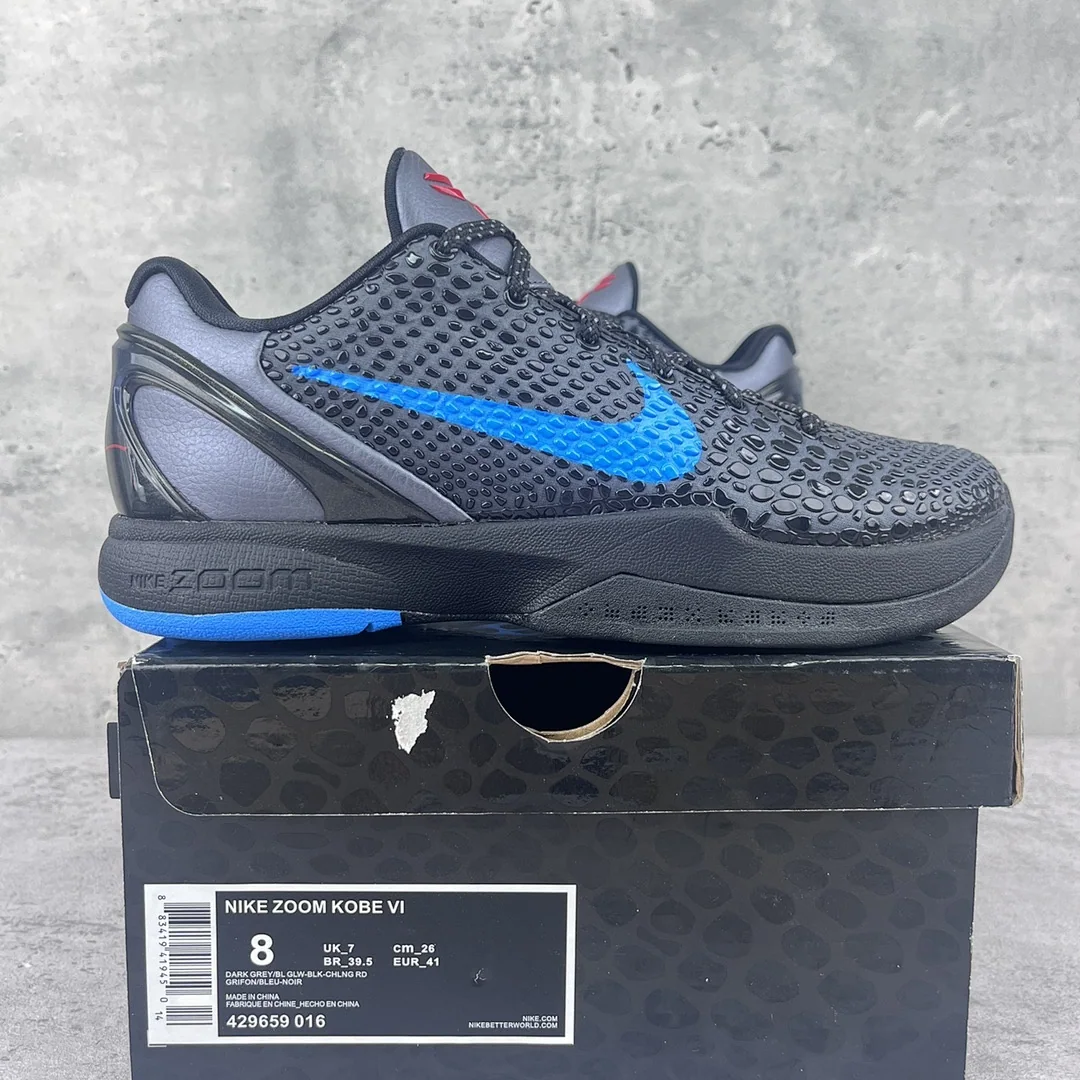 나이키 [GX] 코비 6 블랙 블루 429659-016 201375 Nike Kobe 6 Dark Knight ZK6
