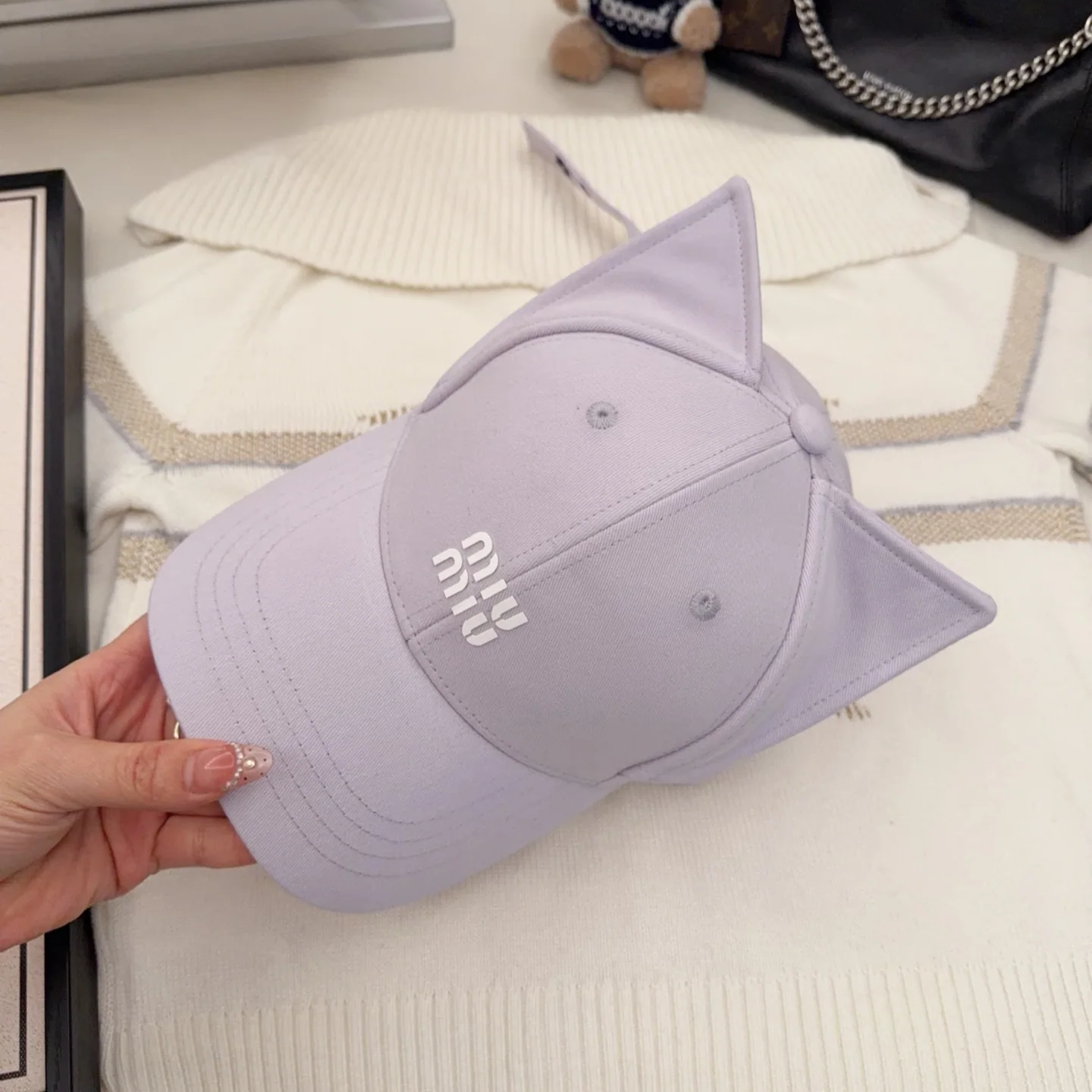 미우미우 모자 80843 Miu Miu Cap 상세 이미지 2