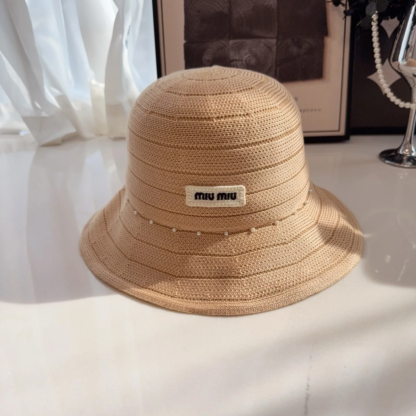 미우미우 모자 81257 Miu Miu Cap 상세 이미지 4
