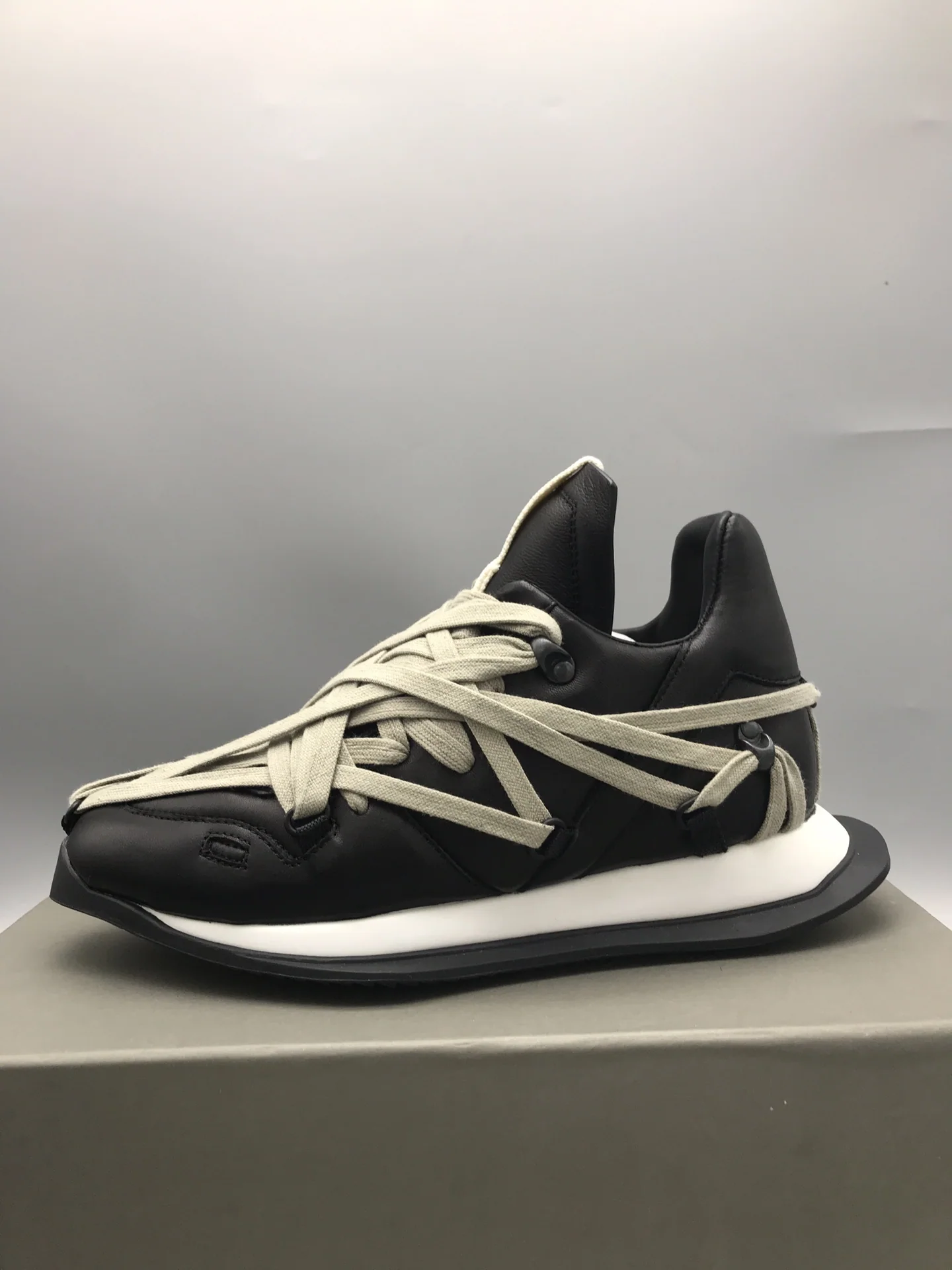릭오웬스 크레이지 레이스업 로우탑 신발 상세 이미지 5