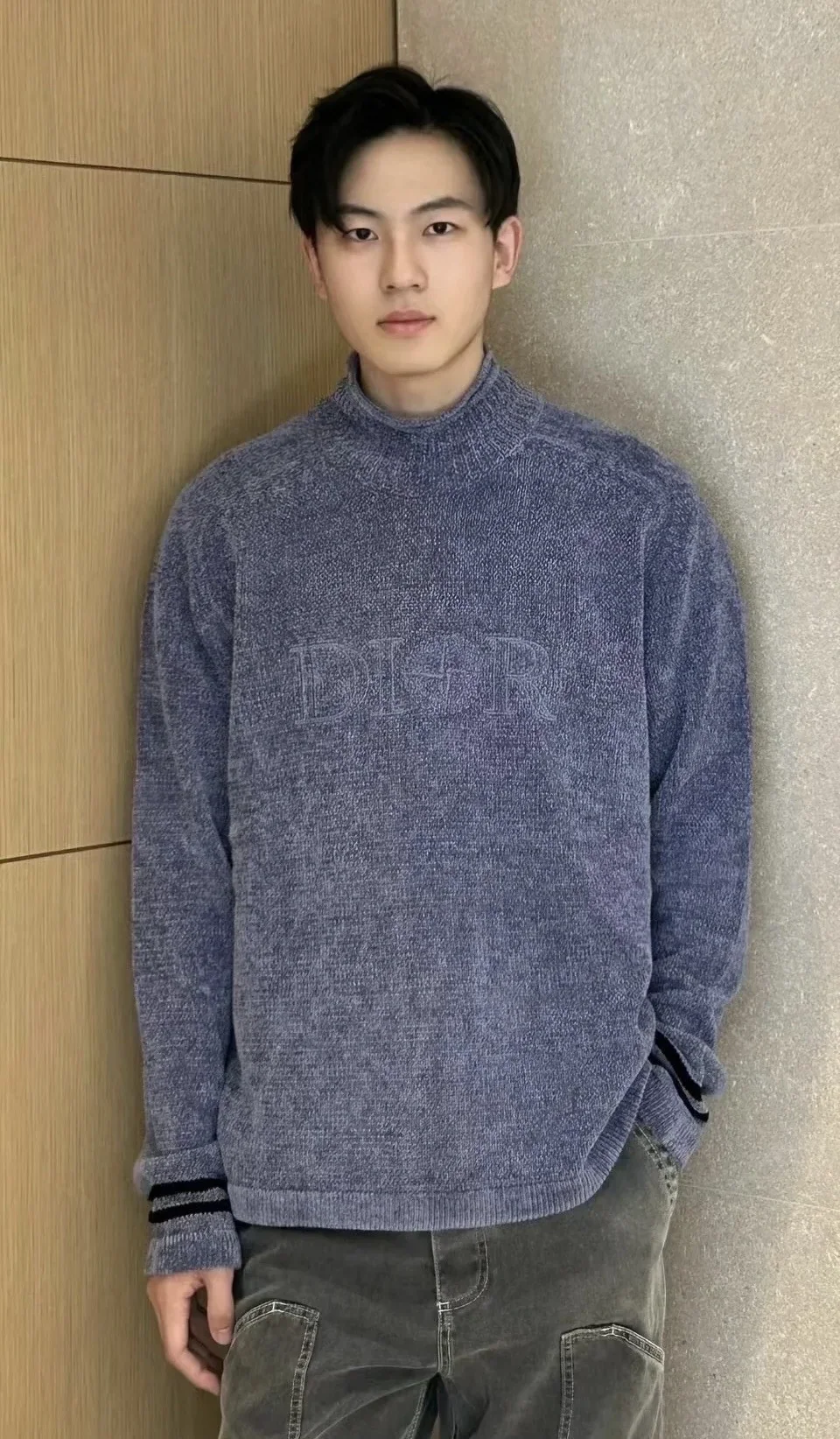 스톤아일랜드 자수 로고 터틀넥 울 스웨터 긴팔 상세 이미지 7