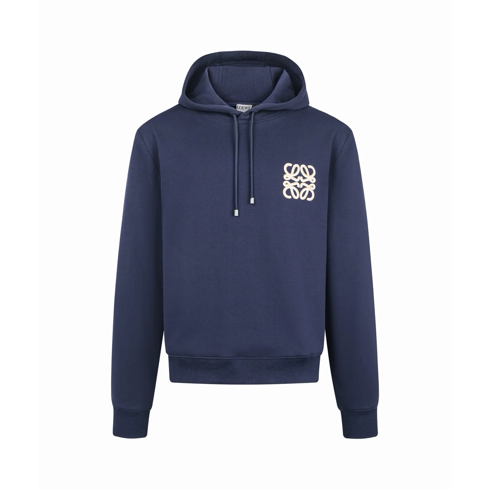 로에베 자수 로고 면 후드 스웨트셔츠 155394