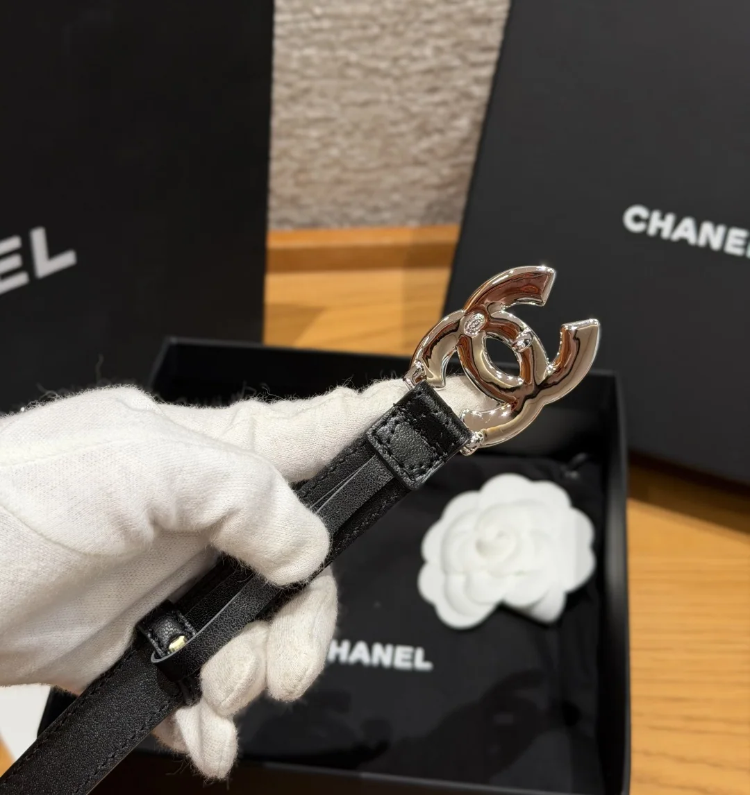 샤넬 퀼팅 램스킨 벨트 20mm 상세 이미지 3