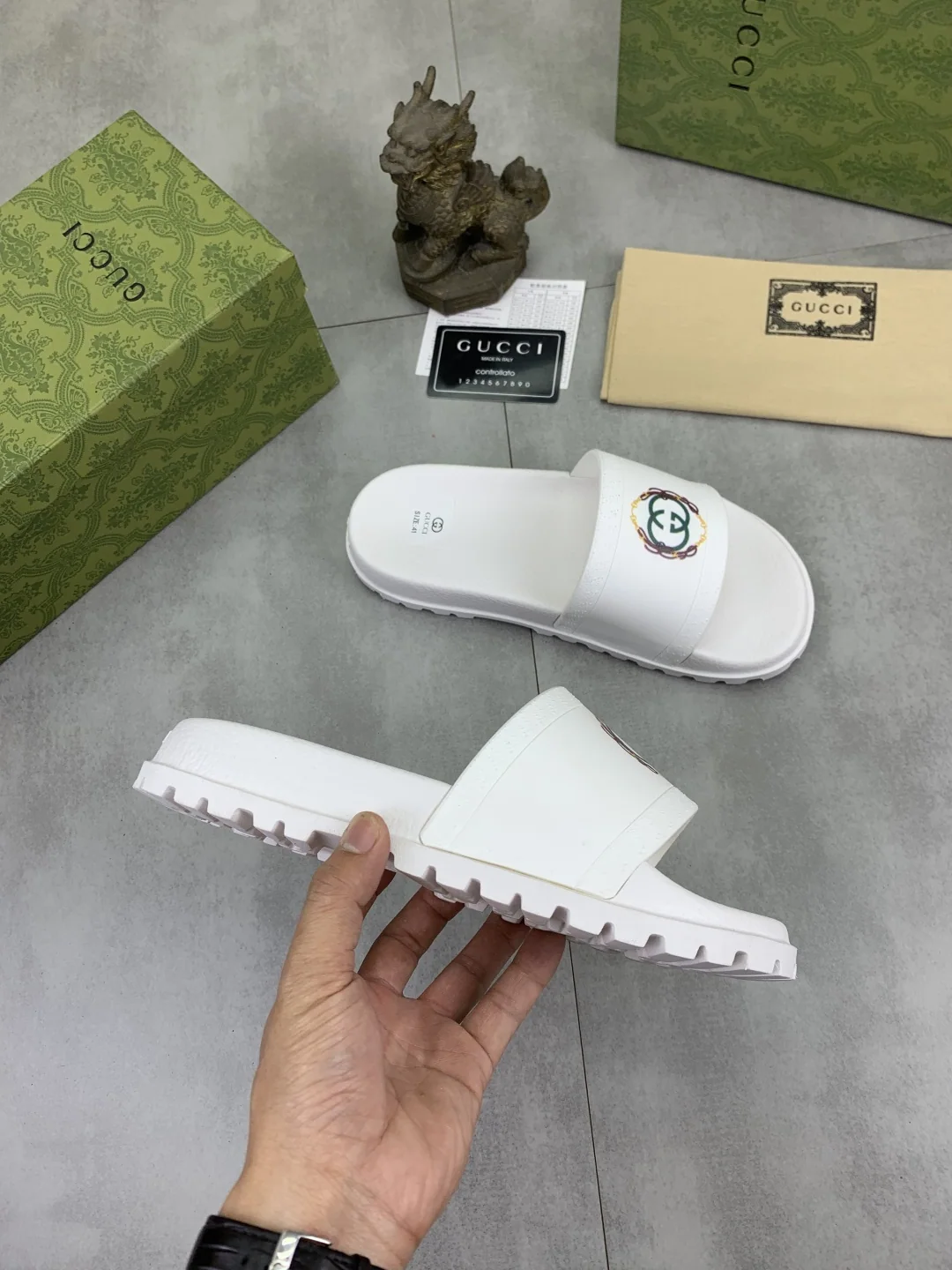 구찌 더블 G 콤비네이션 슬리퍼 상세 이미지 6