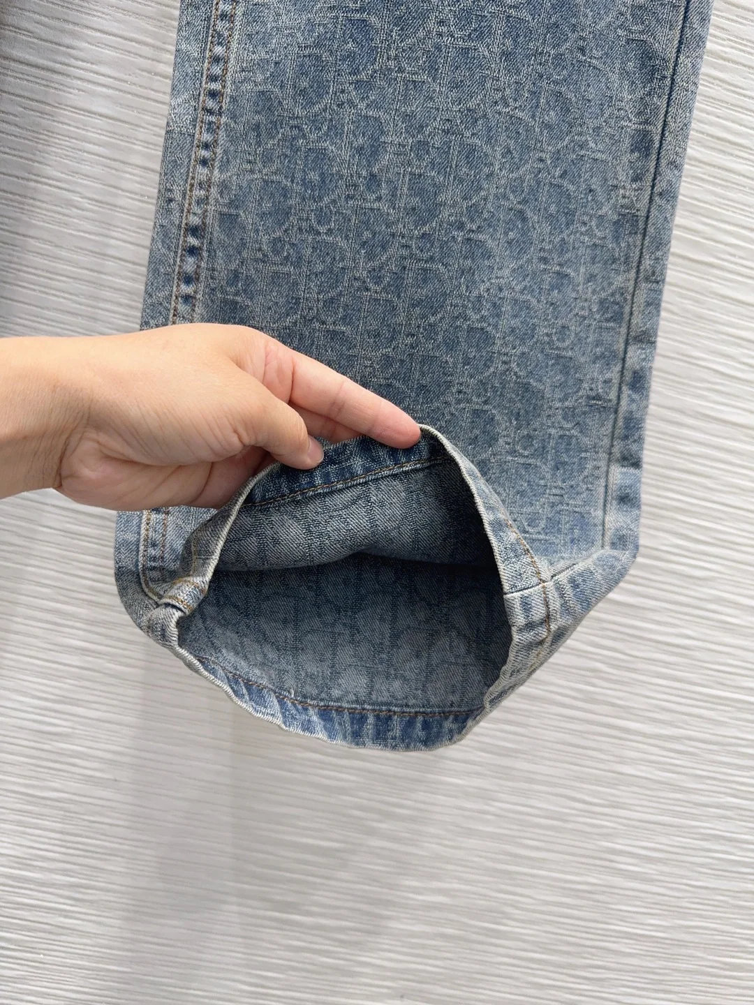 디올 데님 구조적 여성 바지 상세 이미지 6