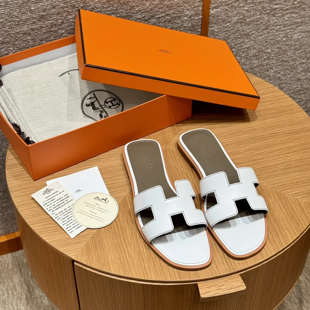 에르메스 181 오란 슬리퍼 퓨어 화이트 8523 상세 이미지 8