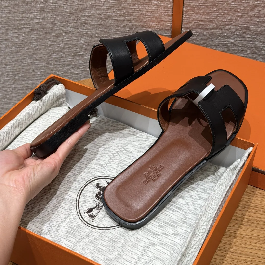 에르메스 181 오란 블랙 슬리퍼 8443 상세 이미지 5