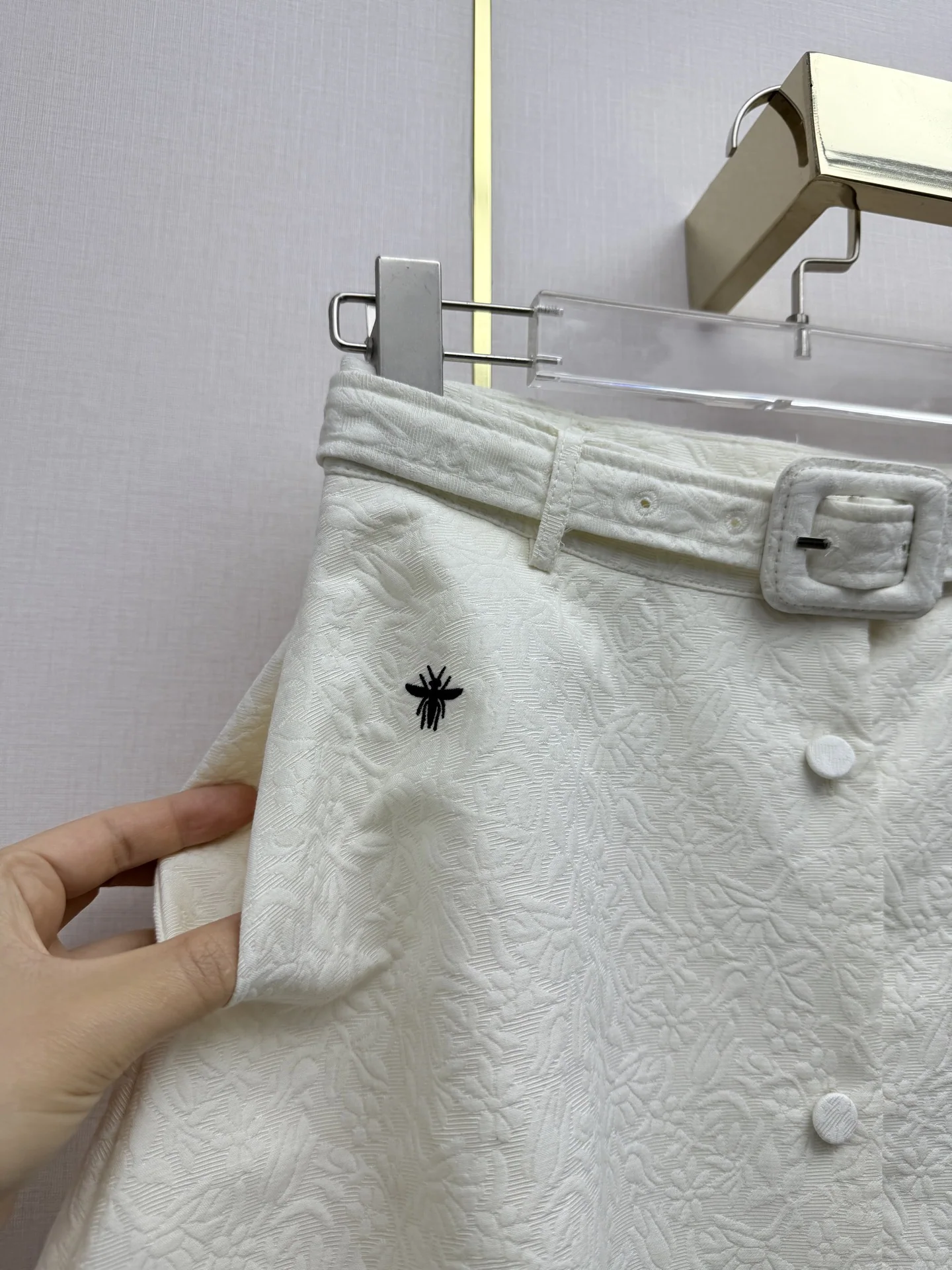 디올 싱글 브레스트 자카드 미디 원피스 상세 이미지 6