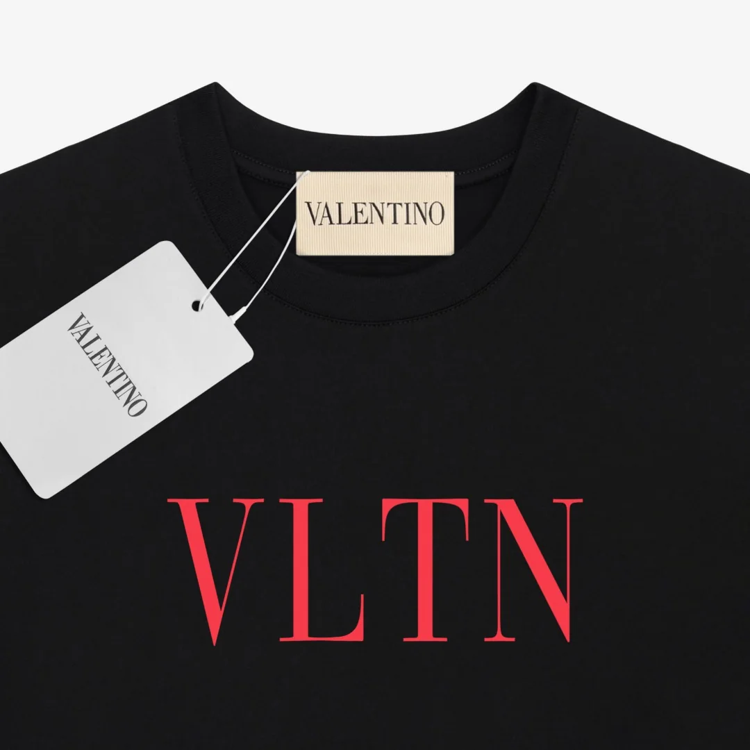 발렌티노 VLTN 클래식 레터 로고 여성 반팔 티셔츠 상세 이미지 3