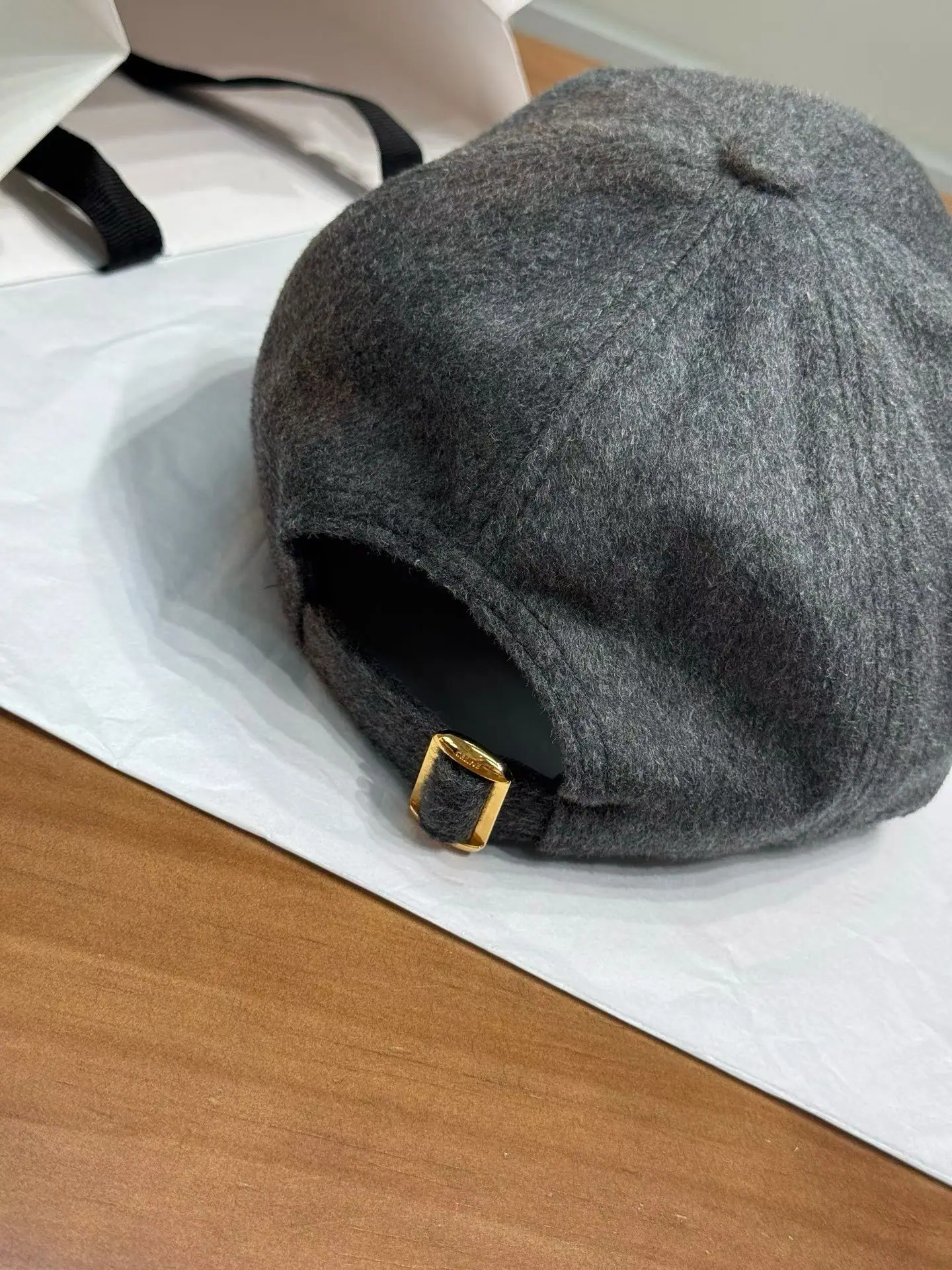 셀린느 울 다크 그레이 베이스볼 캡 상세 이미지 6