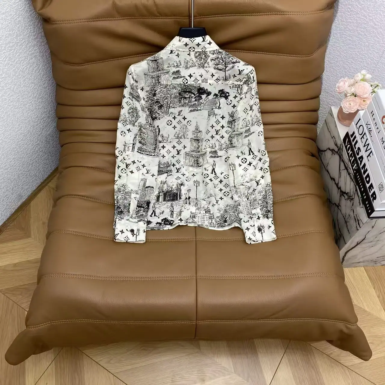 루이비통 빈티지 프린트 실크 셔츠 상세 이미지 8