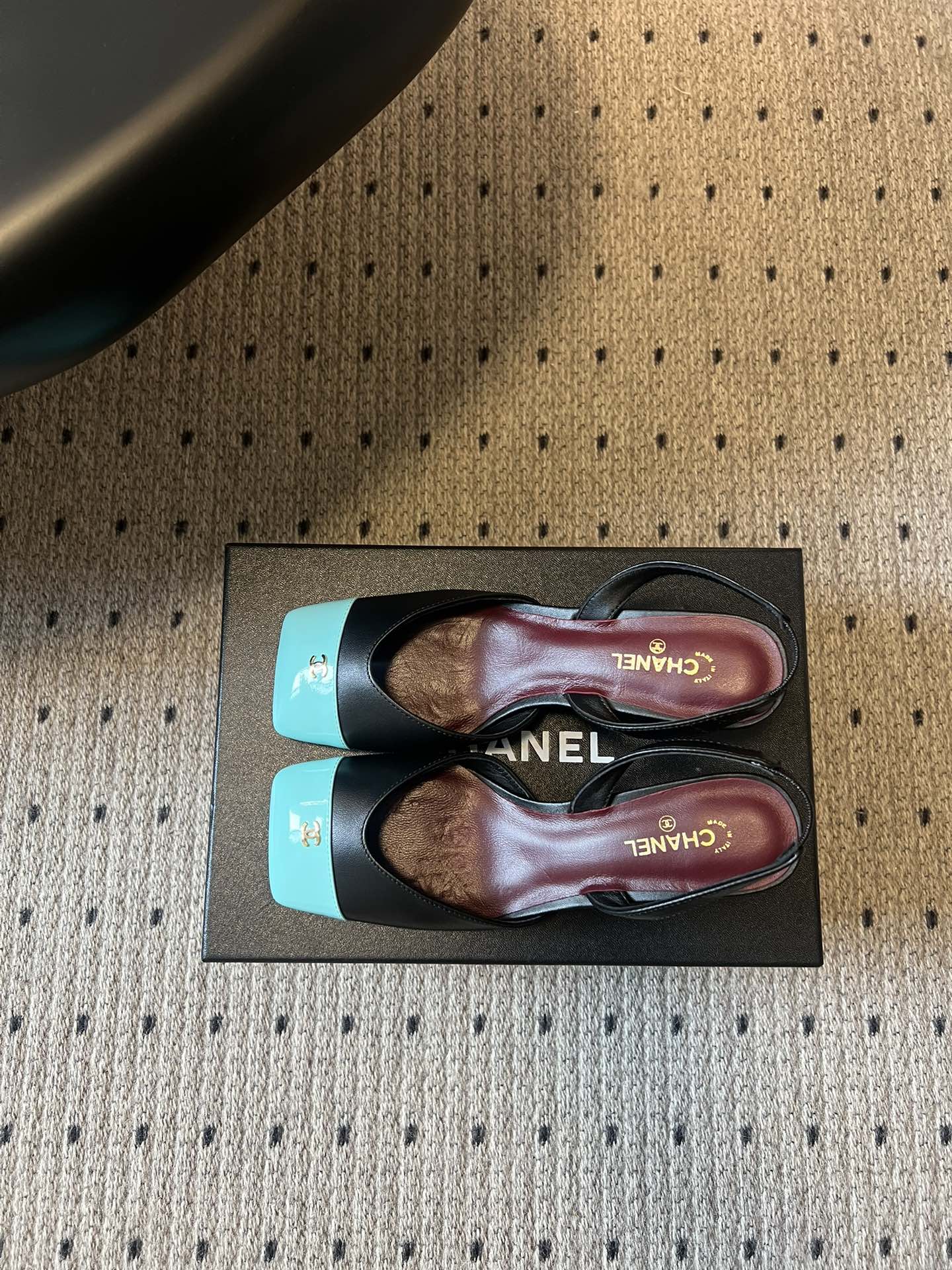 샤넬 뉴스퀘어토 컬러 블록 샌들 상세 이미지 6